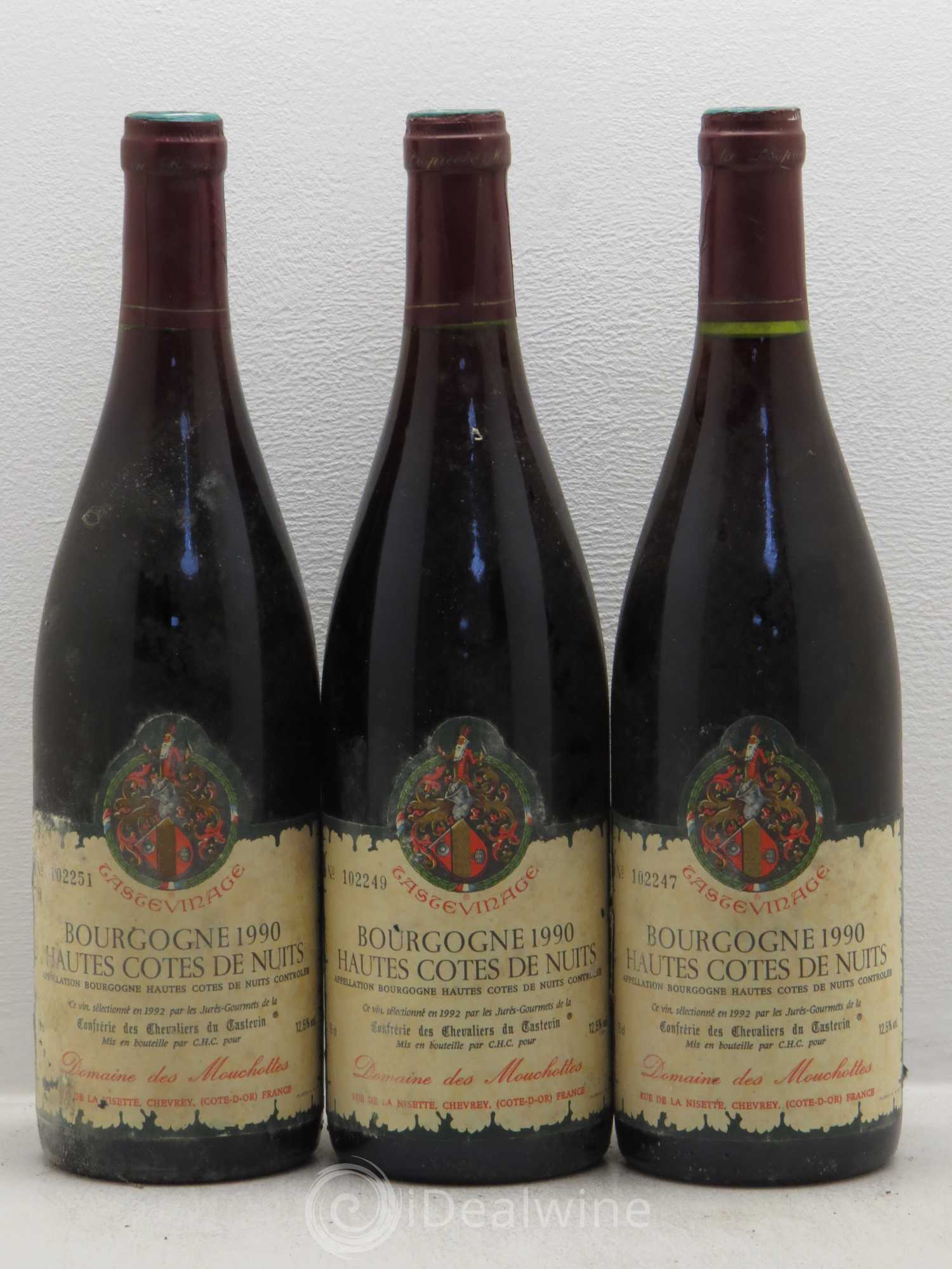 Hautes-Côtes de Nuits Domaine De Mouchottes 1990 - Posten von 3 Flaschen - 0