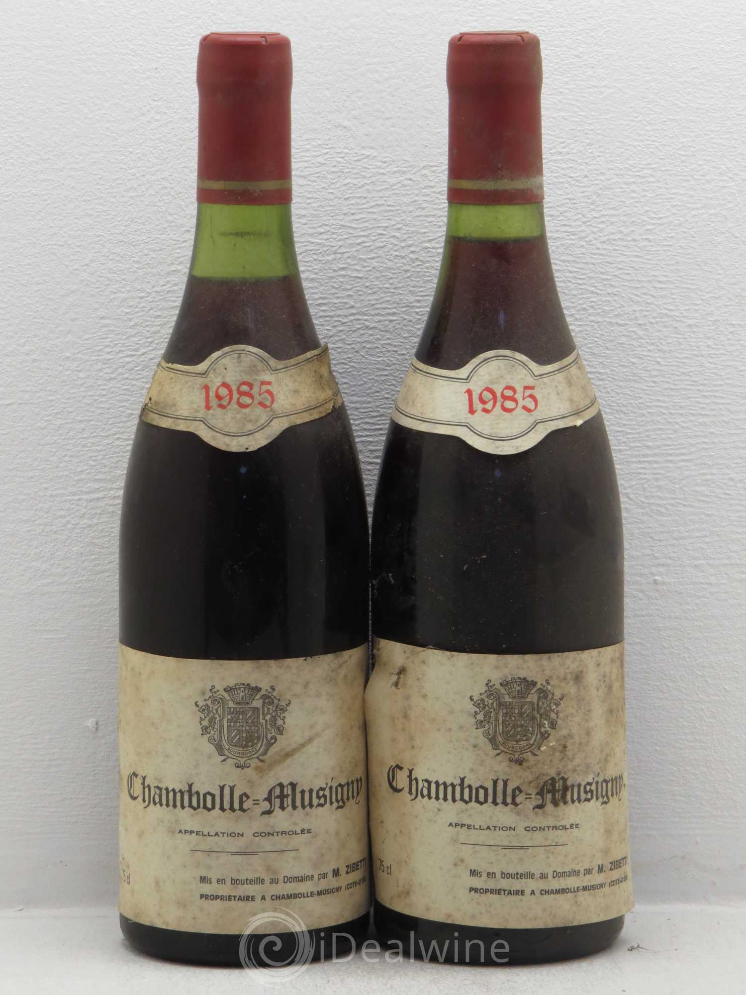 Chambolle-Musigny Zibetty 1985 - Posten von 2 Flaschen - 0
