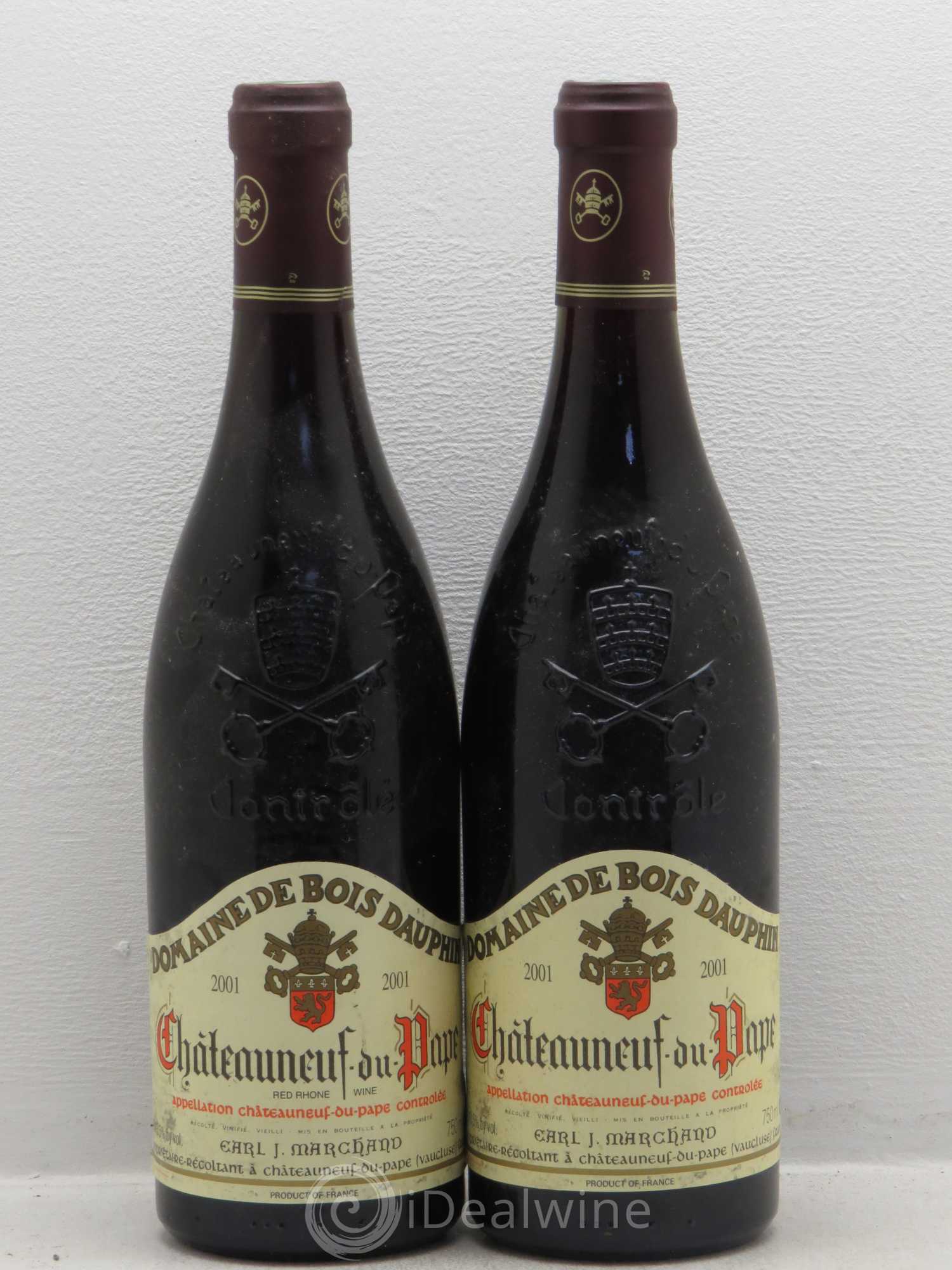 Châteauneuf-du-Pape Domaine Bois Dauphin 2001 - Posten von 2 Flaschen - 0
