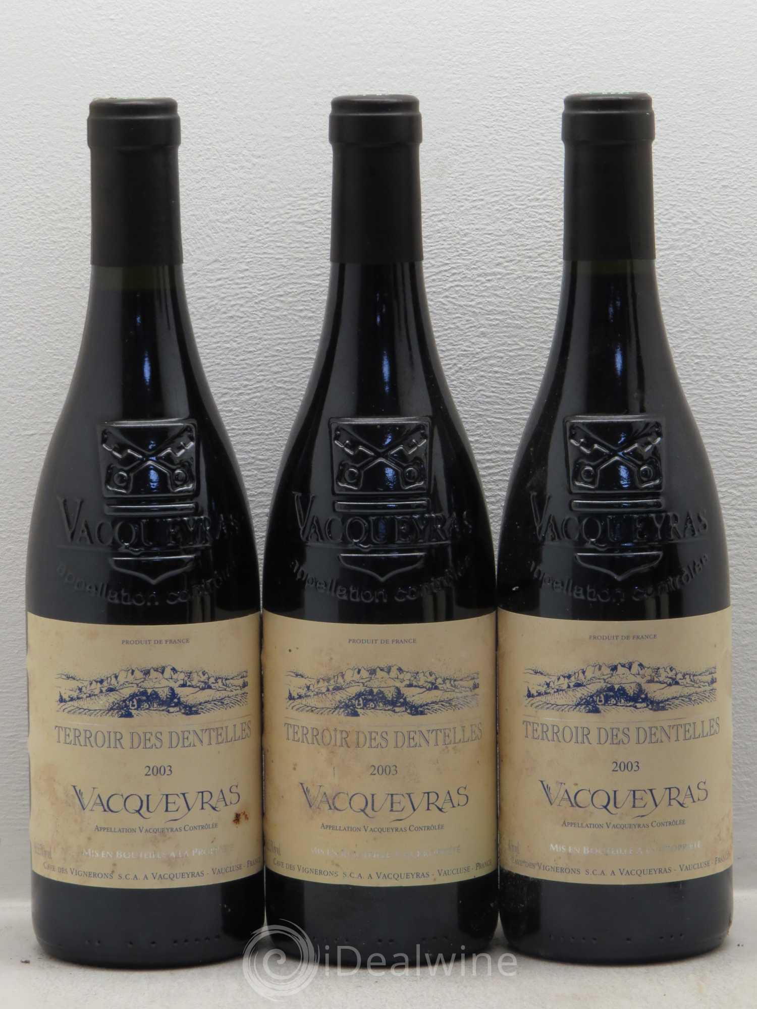 Vacqueyras Terroir Des Dentelles 2003 - Lot of 6 bottles - 1