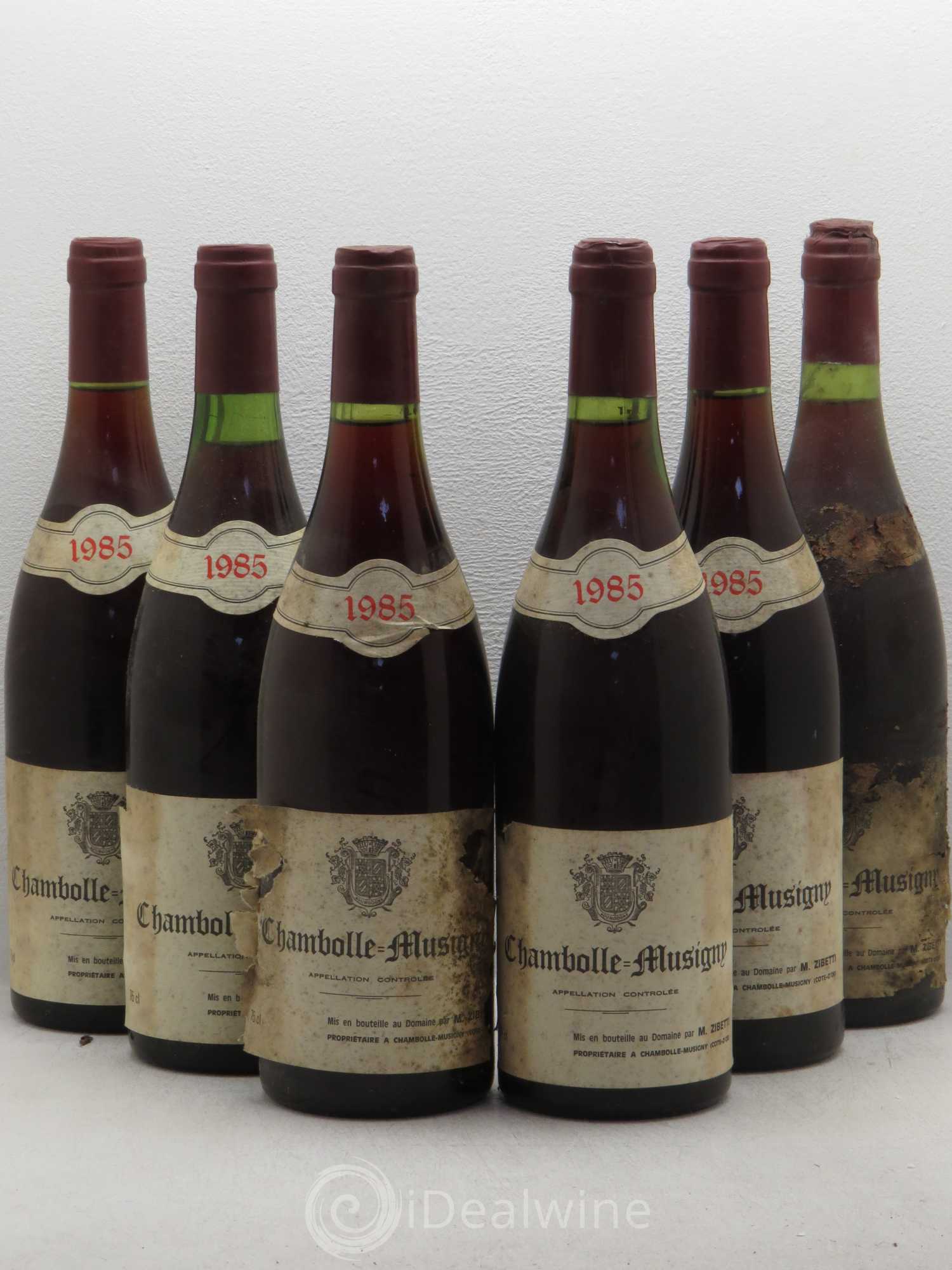 Chambolle-Musigny Zibetty 1985 - Lot de 6 bouteilles - 0