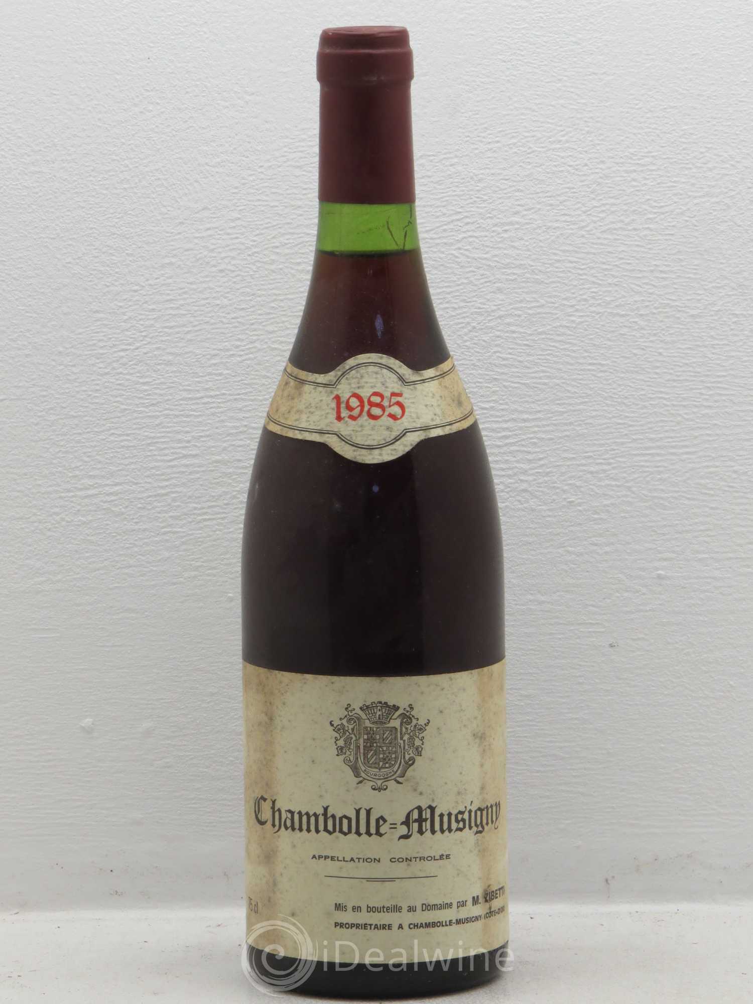 Chambolle-Musigny Zibetti 1985 - Lot de 1 bouteille - 0