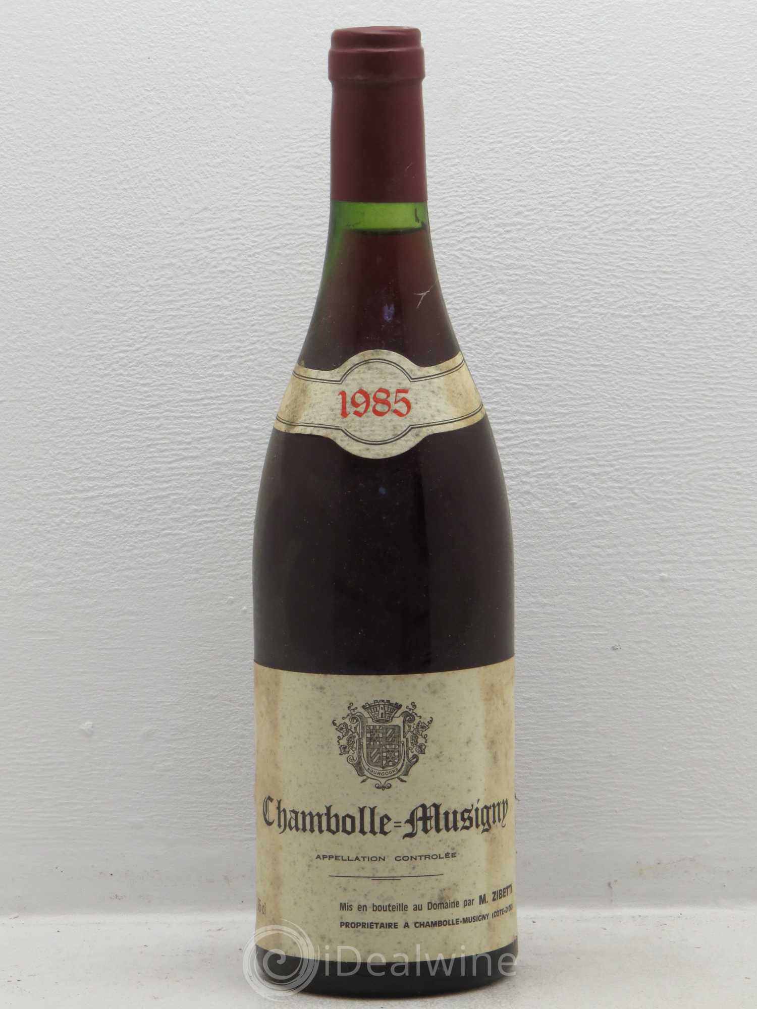 Chambolle-Musigny Zibetti 1985 - Lot de 1 bouteille - 0