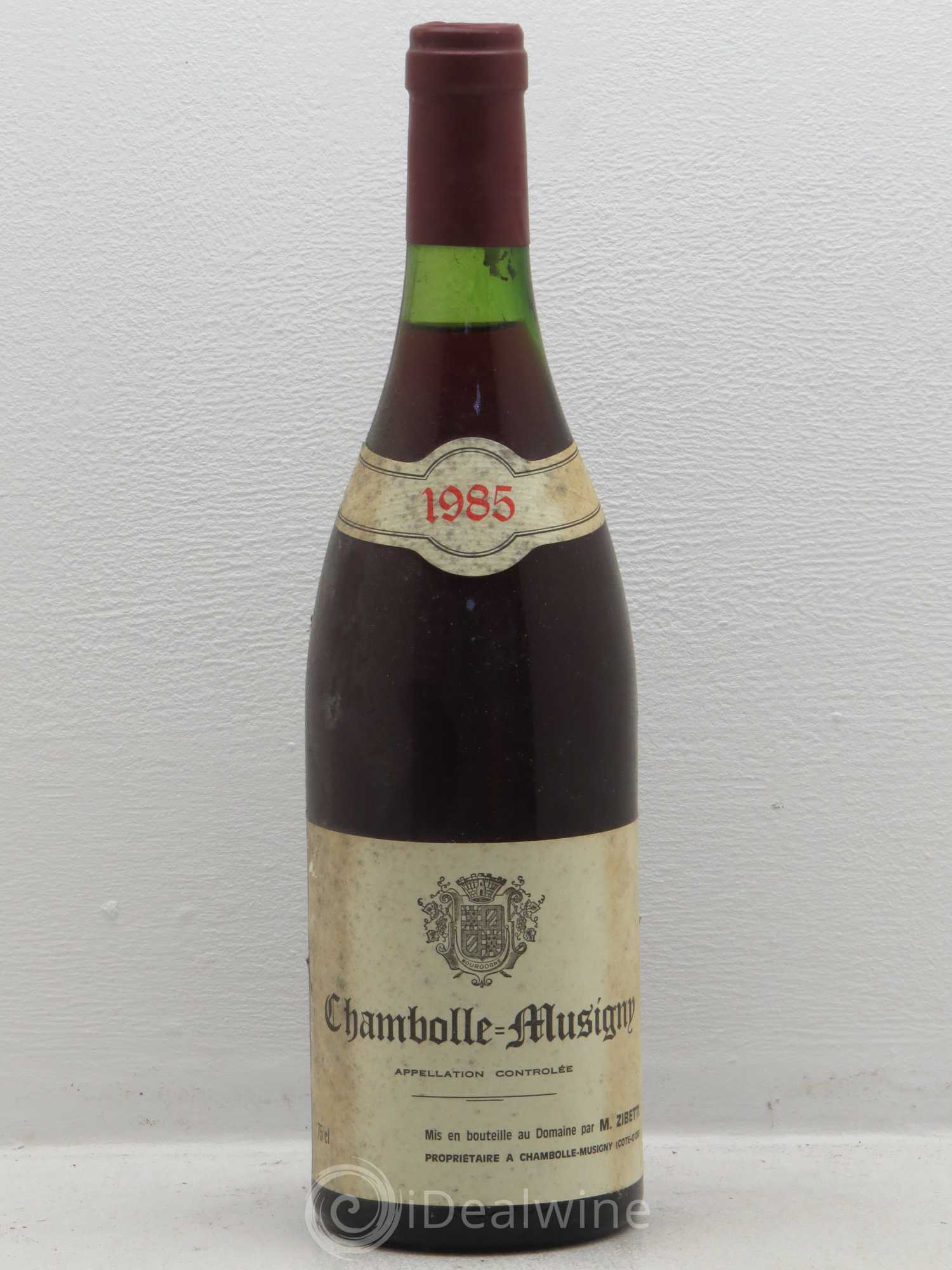 Chambolle-Musigny Zibetti 1985 - Lot de 1 bouteille - 0