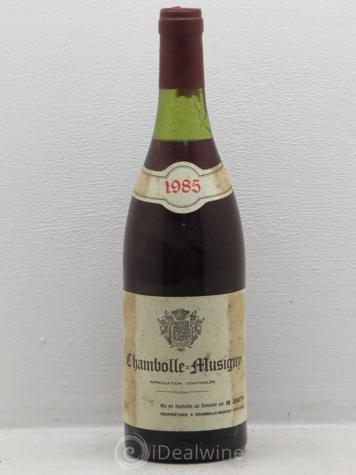 Chambolle-Musigny Zibetty 1985 - Lot de 1 bouteille - 0