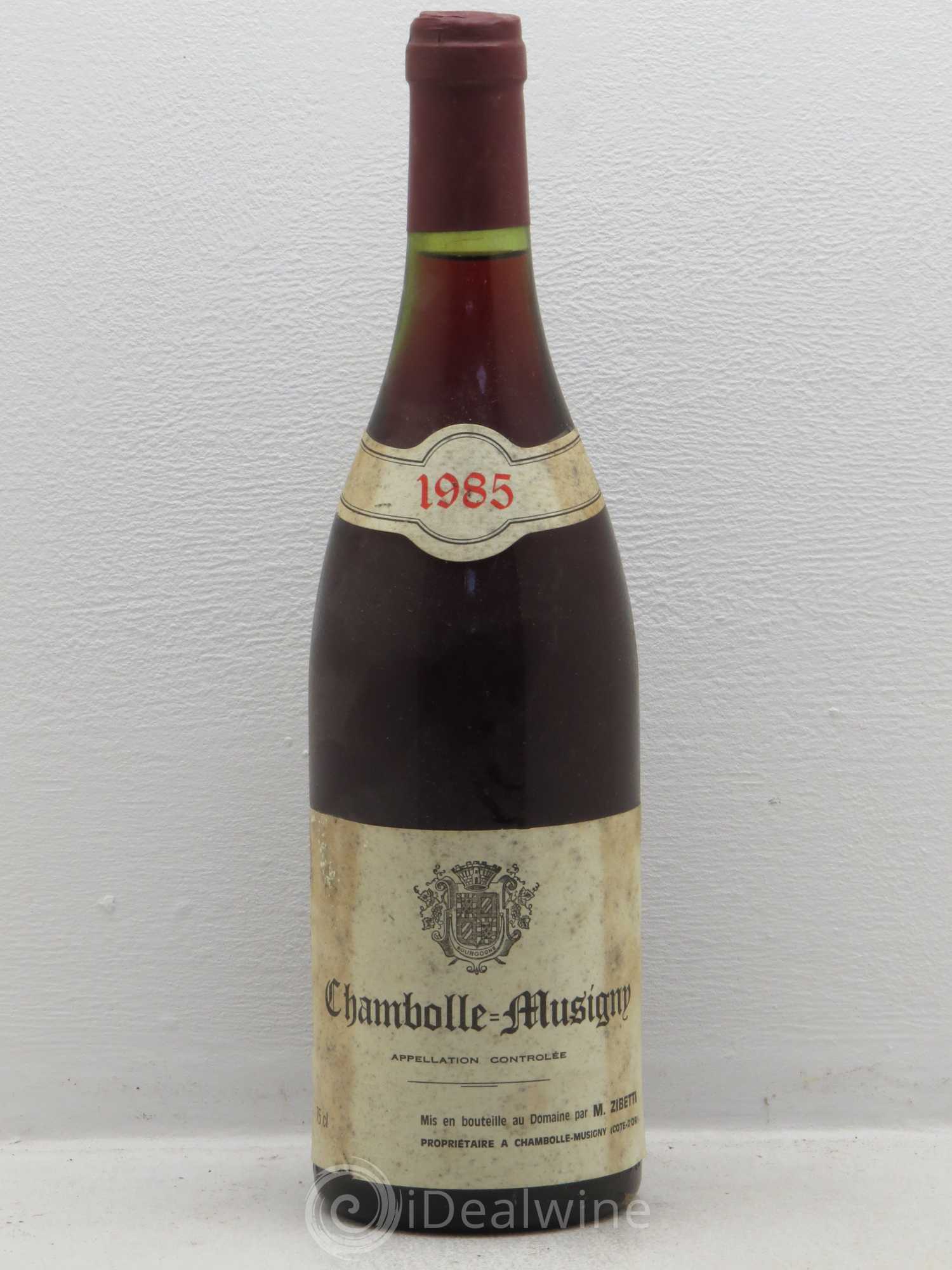 Chambolle-Musigny Zibetti 1985 - Lot de 1 bouteille - 0