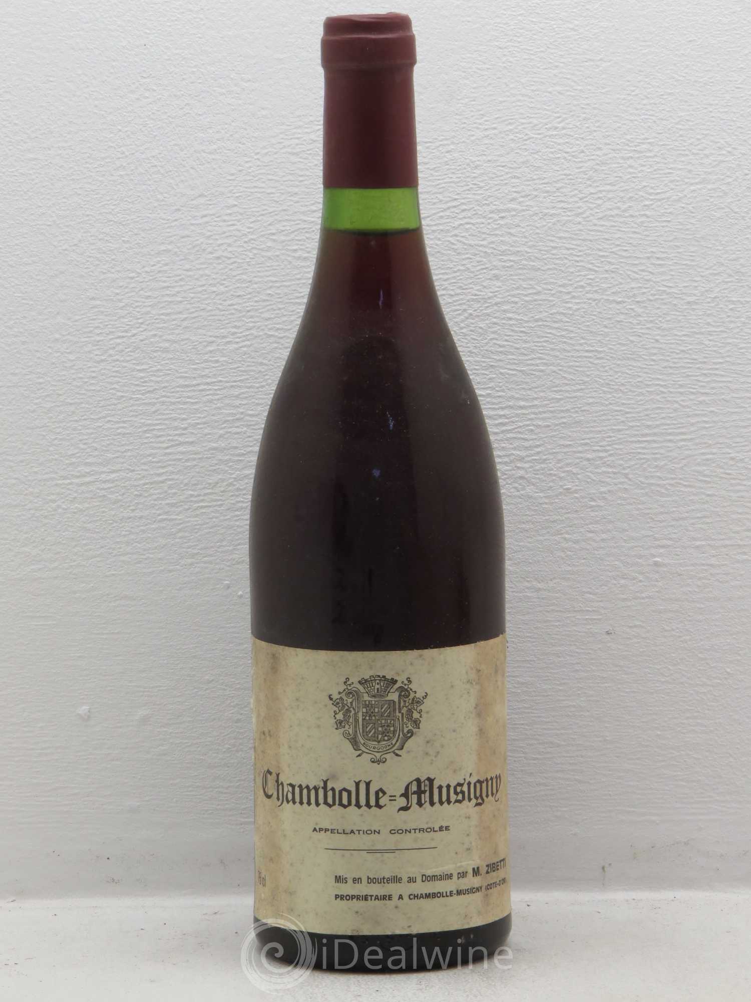 Chambolle-Musigny Zibetti 1985 - Lot de 1 bouteille - 0