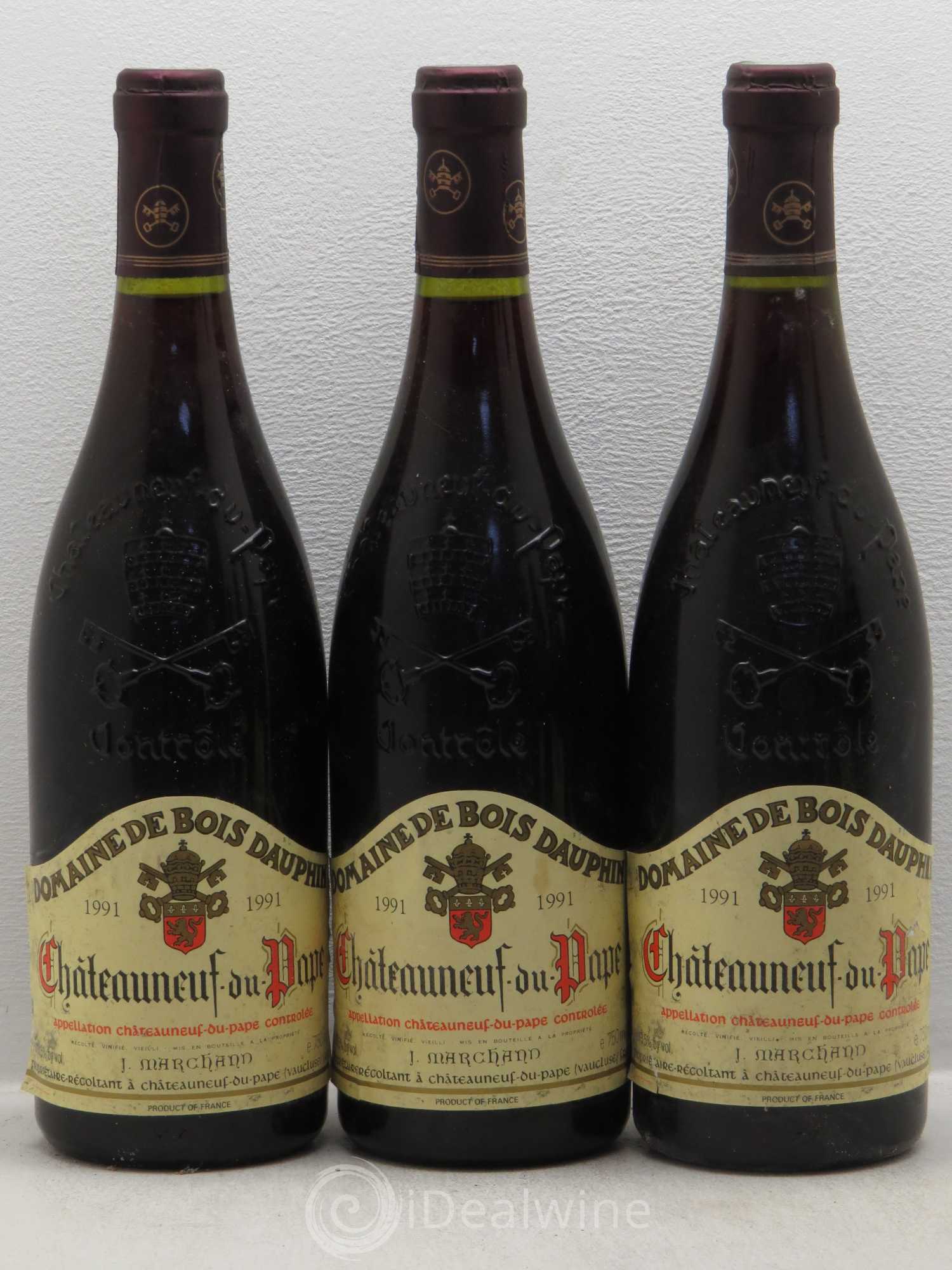 Châteauneuf-du-Pape Domaine Bois Dauphin 1991 - Posten von 6 Flaschen - 1