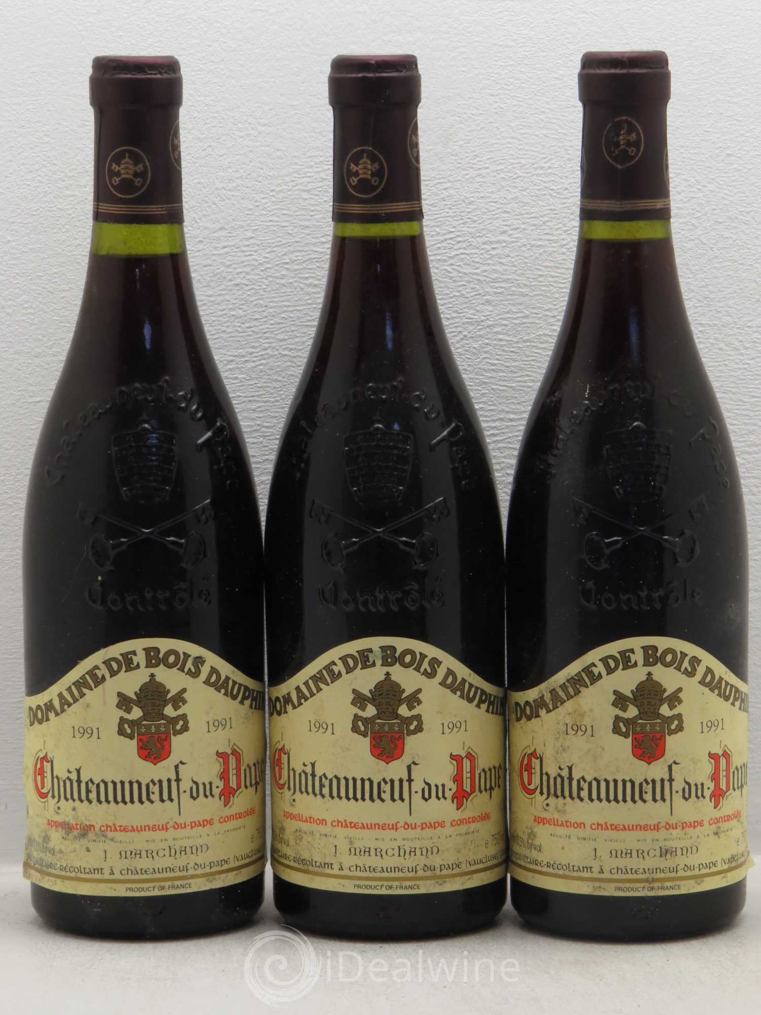 Châteauneuf-du-Pape Domaine Bois Dauphin 1991 - Posten von 6 Flaschen - 2