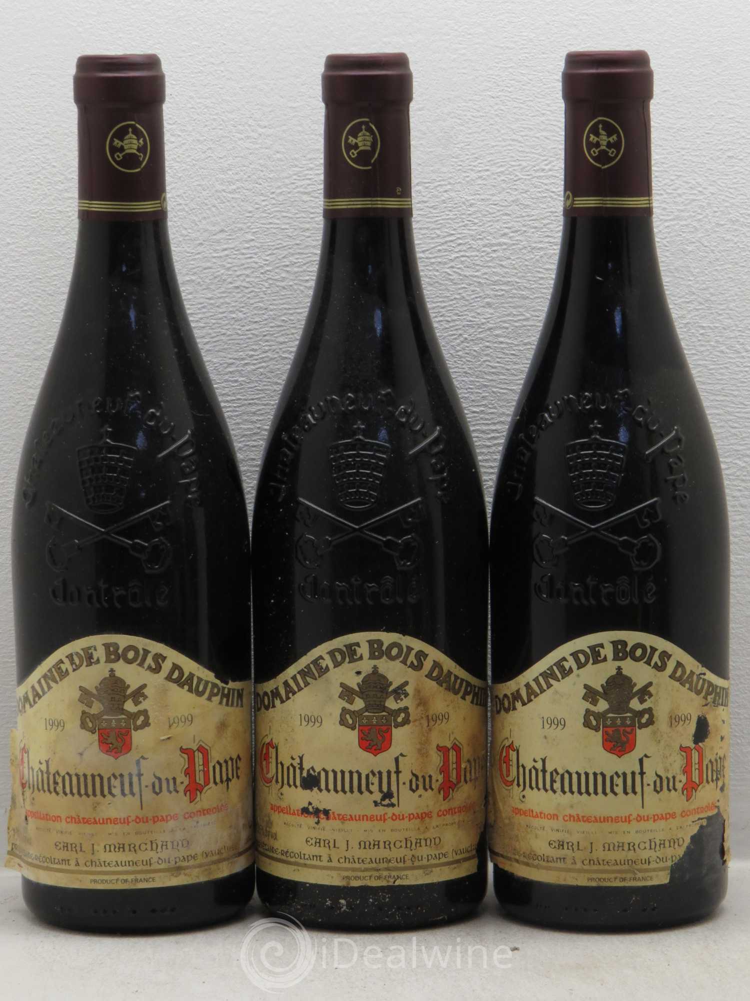 Châteauneuf-du-Pape Domaine Bois Dauphin 1999 - Posten von 6 Flaschen - 1