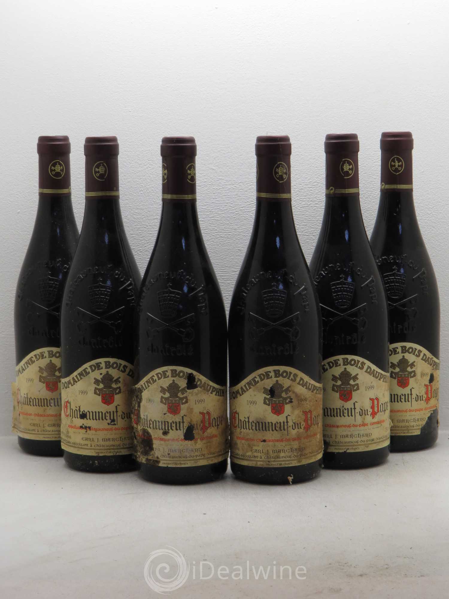 Châteauneuf-du-Pape Domaine Bois Dauphin 1999 - Posten von 6 Flaschen - 0