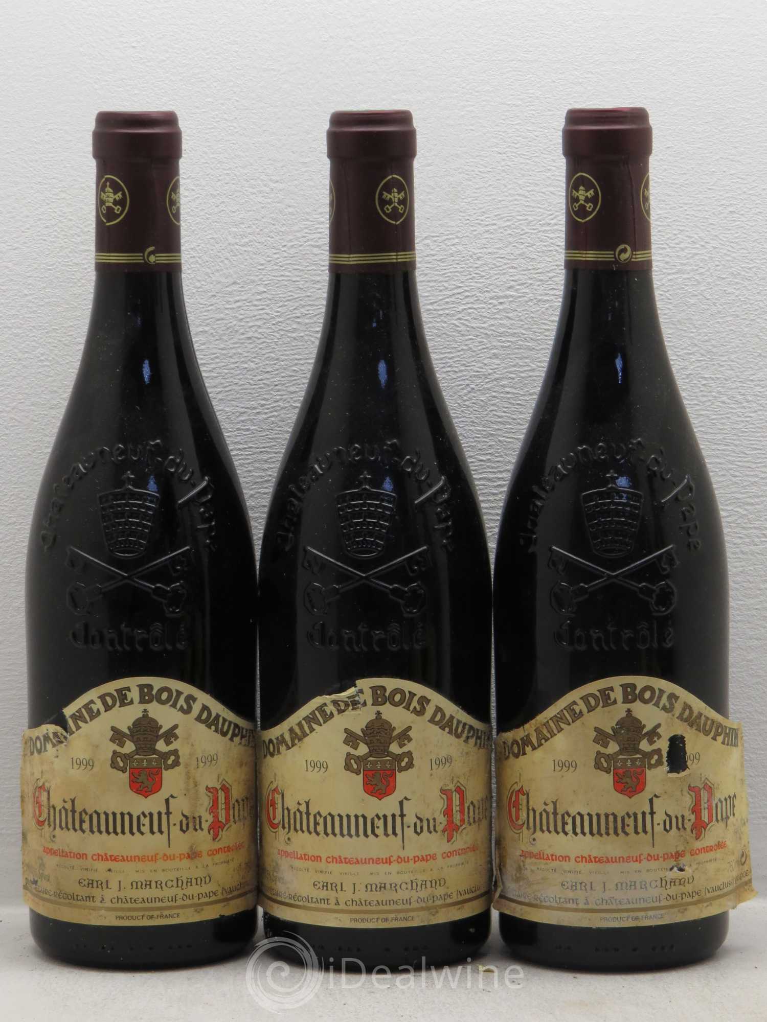 Châteauneuf-du-Pape Domaine Bois Dauphin 1999 - Posten von 6 Flaschen - 1