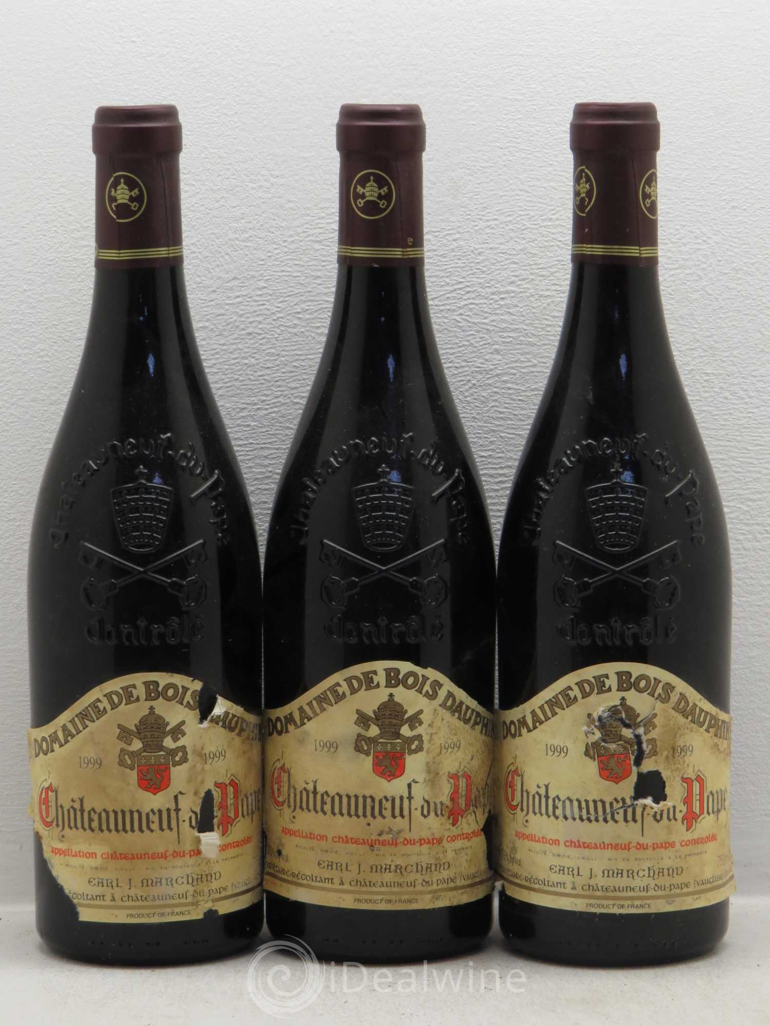 Châteauneuf-du-Pape Domaine Bois Dauphin 1999 - Posten von 6 Flaschen - 2
