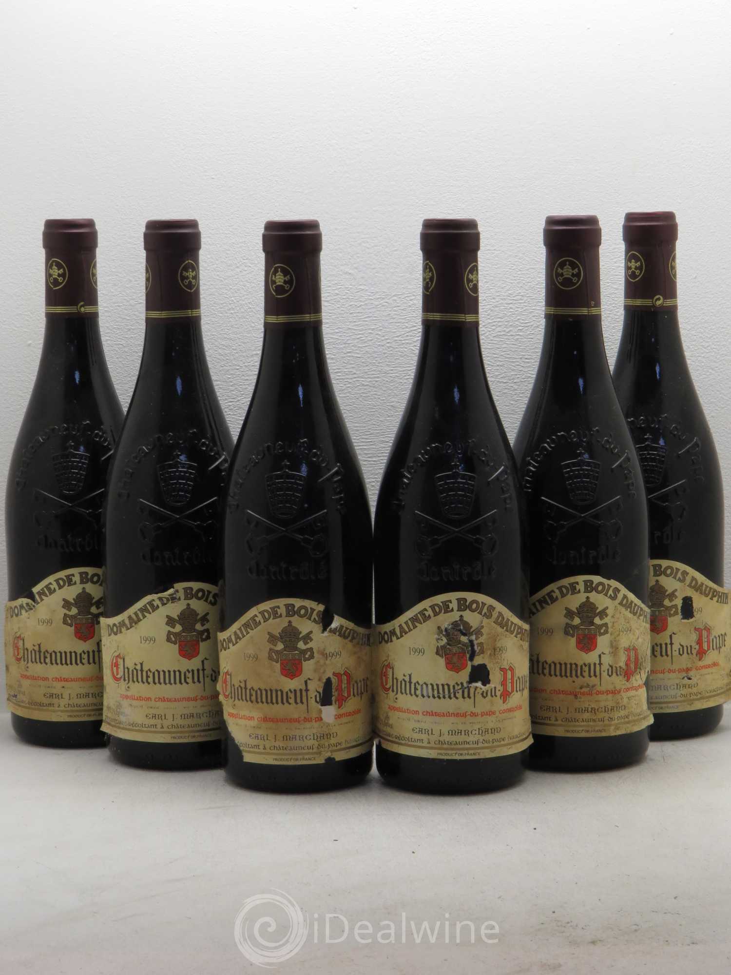 Châteauneuf-du-Pape Domaine Bois Dauphin 1999 - Posten von 6 Flaschen - 0
