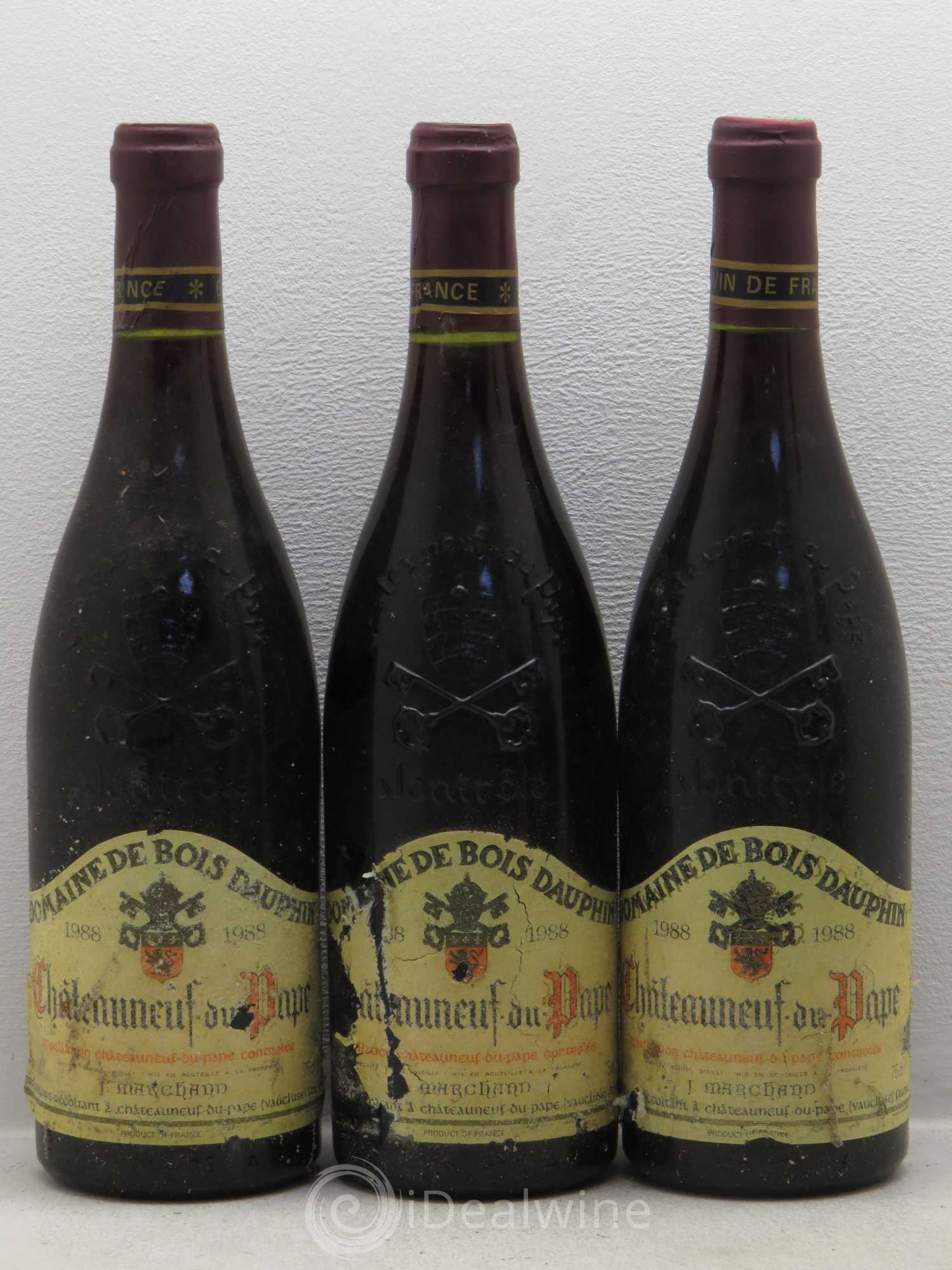 Châteauneuf-du-Pape Domaine Bois Dauphin 1988 - Posten von 6 Flaschen - 1