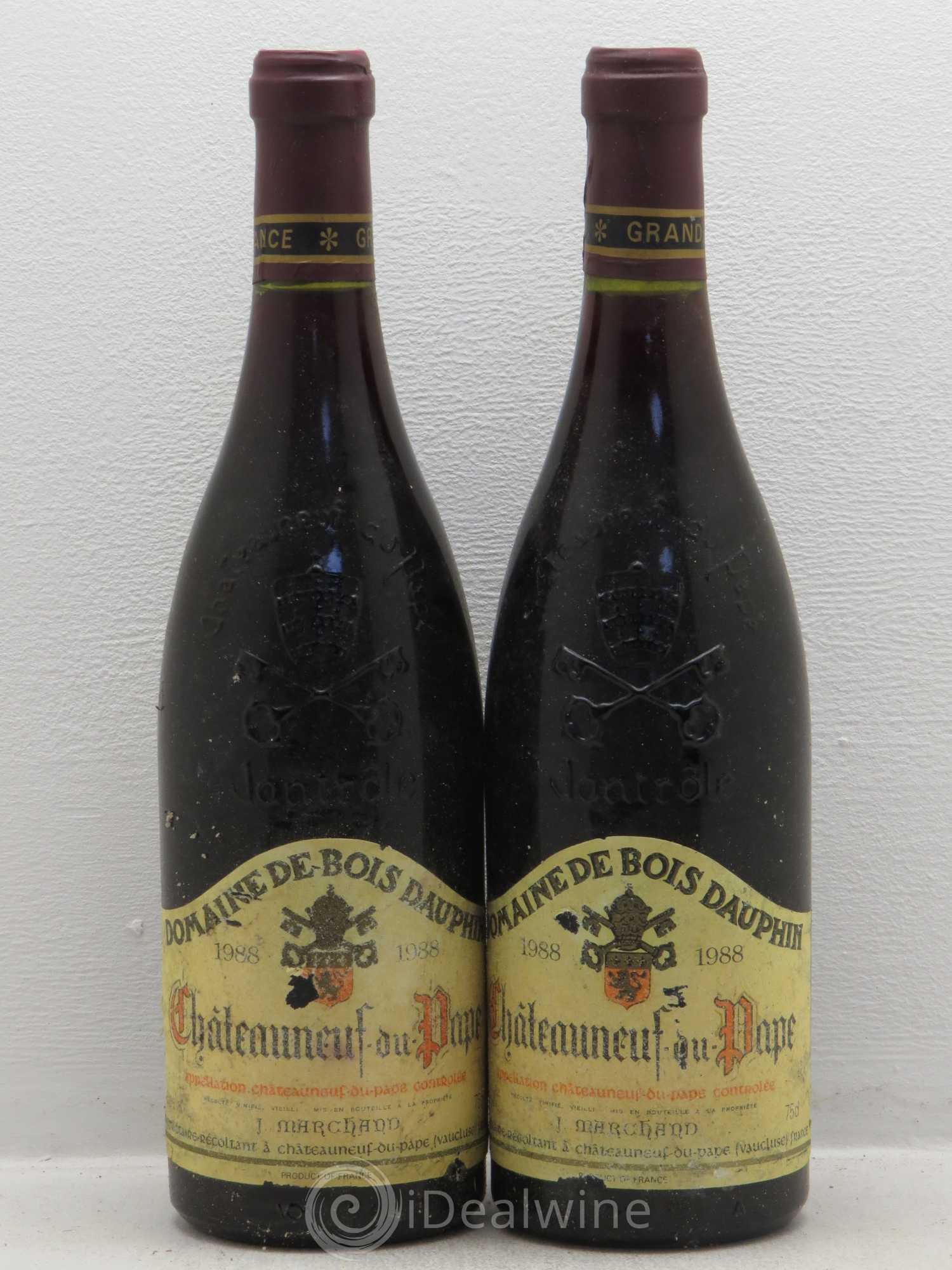 Châteauneuf-du-Pape Domaine Bois Dauphin 1988 - Posten von 2 Flaschen - 0