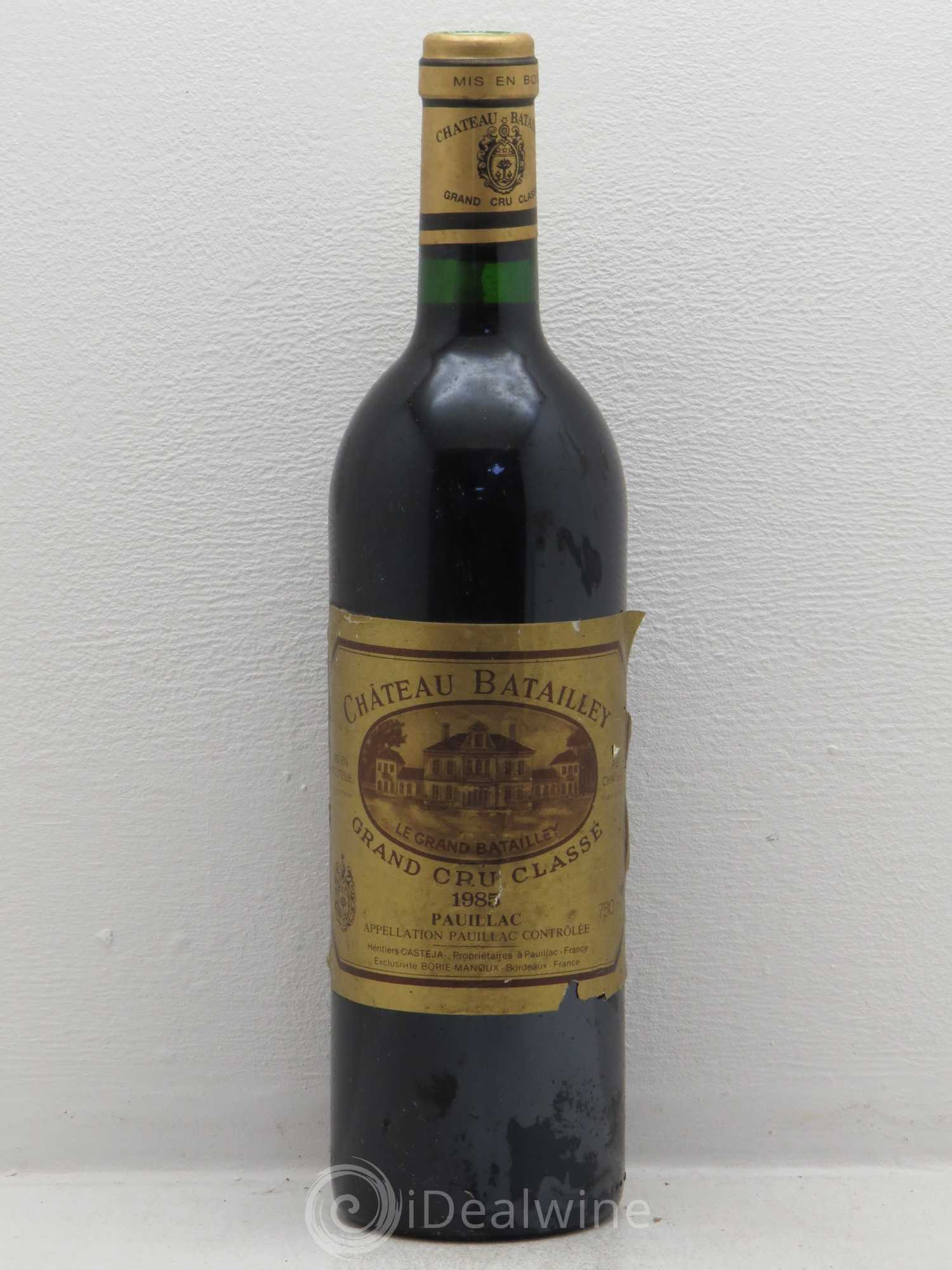 Château Batailley 5ème Grand Cru Classé 1985 - Lot de 1 bouteille - 0