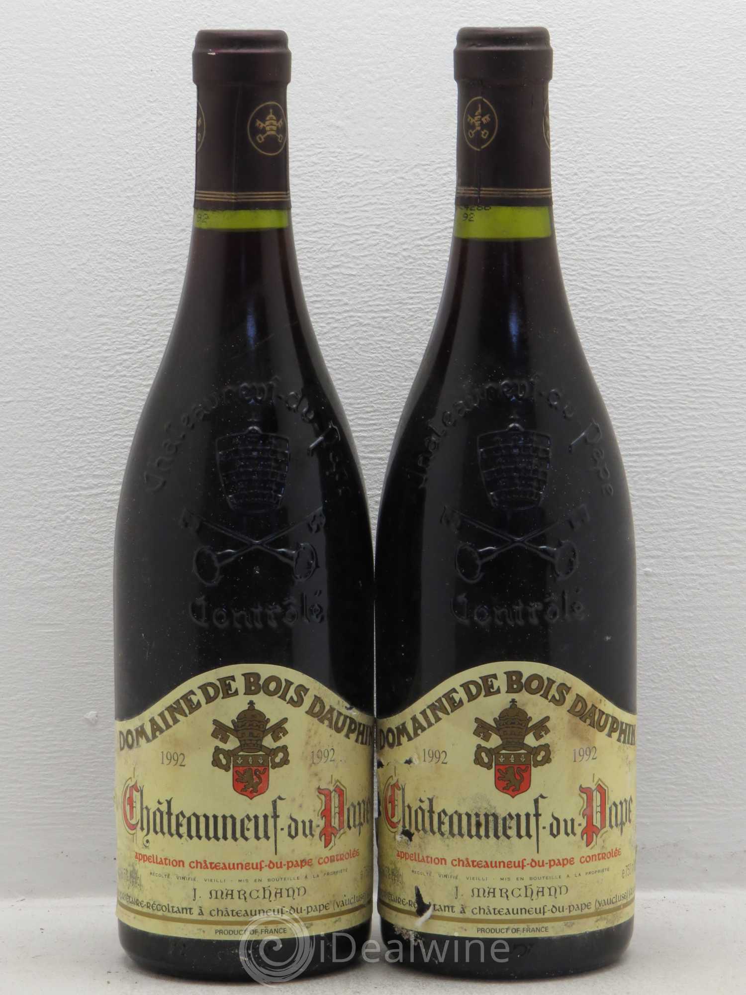Châteauneuf-du-Pape Domaine Bois Dauphin 1992 - Posten von 2 Flaschen - 0