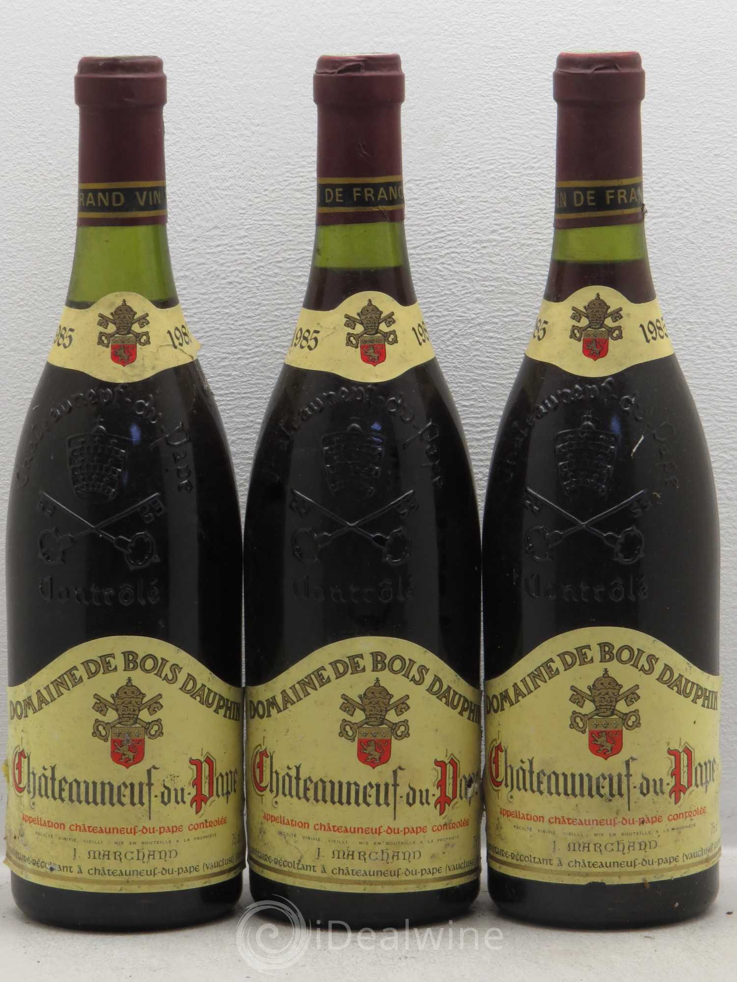 Châteauneuf-du-Pape Domaine Bois Dauphin 1985 - Posten von 6 Flaschen - 2