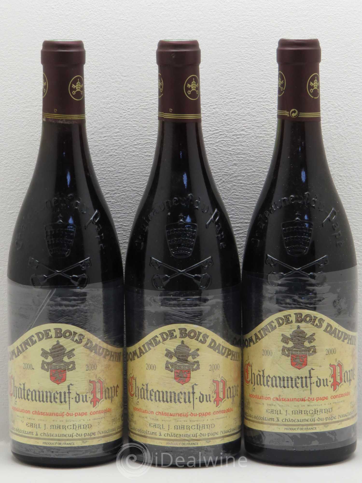 Châteauneuf-du-Pape Domaine Bois Dauphin 2000 - Posten von 3 Flaschen - 0