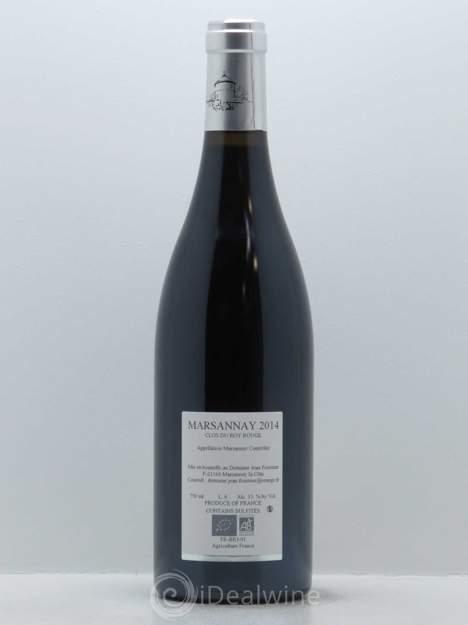 Marsannay Clos du Roy Jean Fournier (Domaine) 2014 - Lot de 1 bouteille - 1