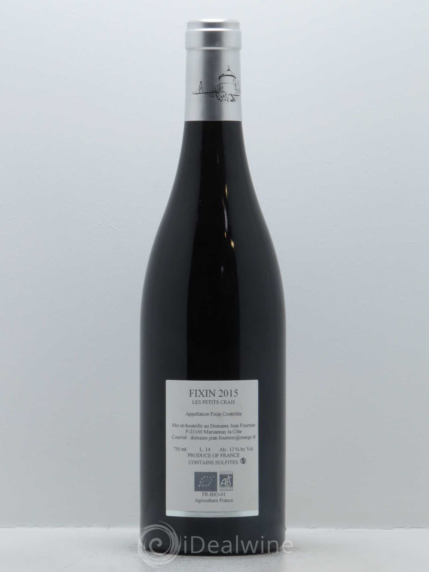Fixin Les Petits Crais Jean Fournier (Domaine) 2015 - Lot de 1 bouteille - 1