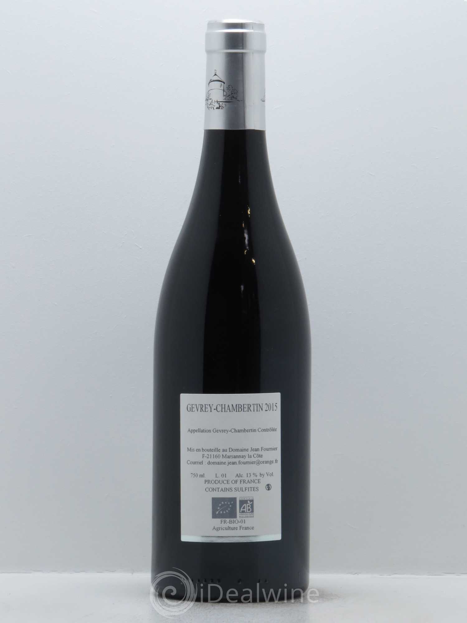 Gevrey-Chambertin Jean Fournier (Domaine) 2015 - Lot de 1 bouteille - 1