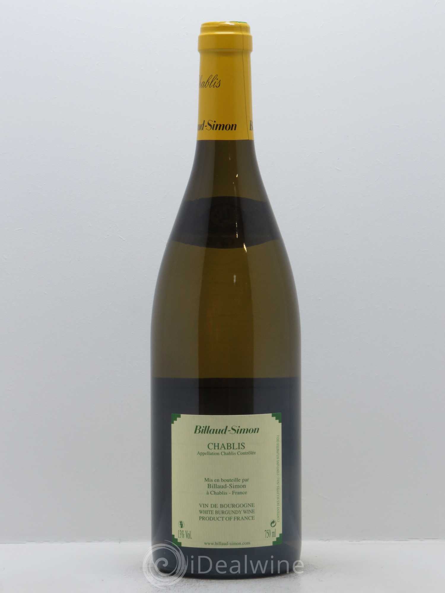 Chablis Billaud-Simon (Domaine) 2015 - Lot de 1 bouteille - 1
