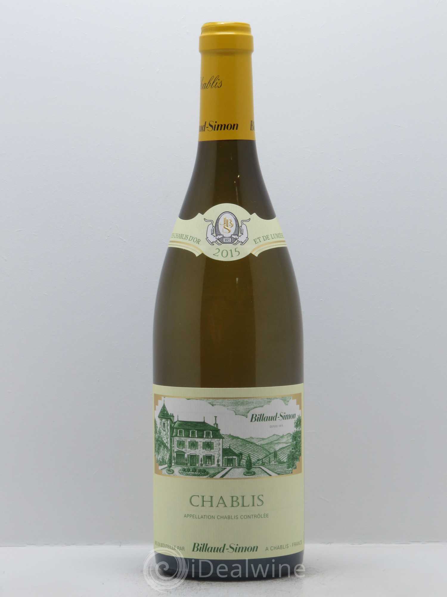 Chablis Billaud-Simon (Domaine) 2015 - Lot de 1 bouteille - 0