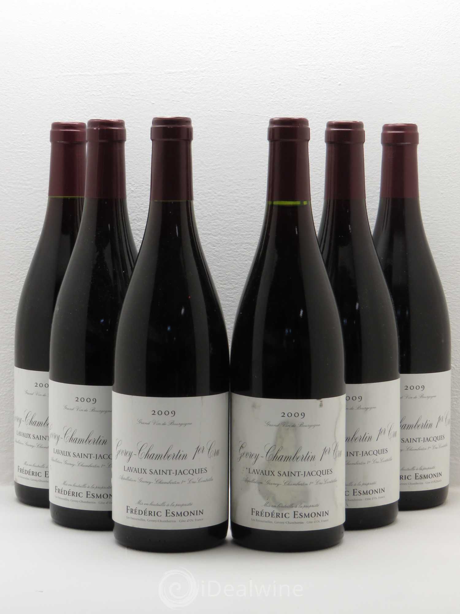 Gevrey-Chambertin 1er Cru Lavaux St Jacques Frederic Esmonin 2009 - Posten von 6 Flaschen - 0