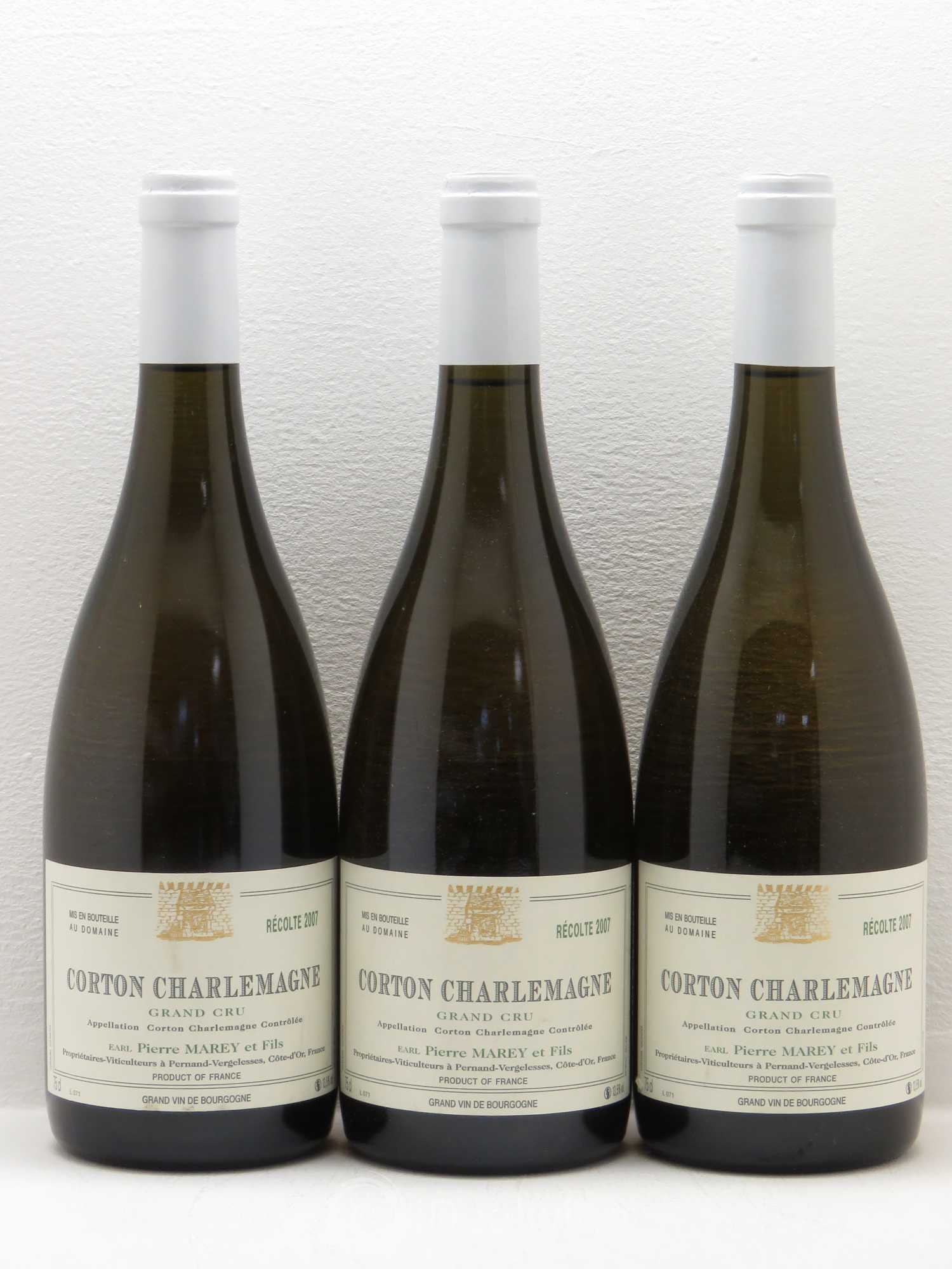 Corton-Charlemagne Grand Cru 2007 - Posten von 3 Flaschen - 0