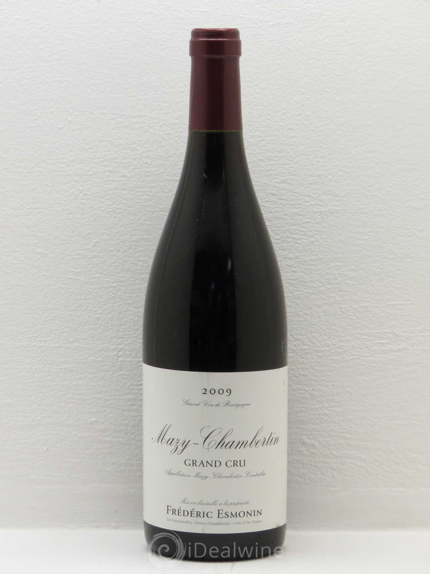 Mazis-Chambertin Grand Cru Frederic Esmonin 2009 - Lot de 1 bouteille - 0