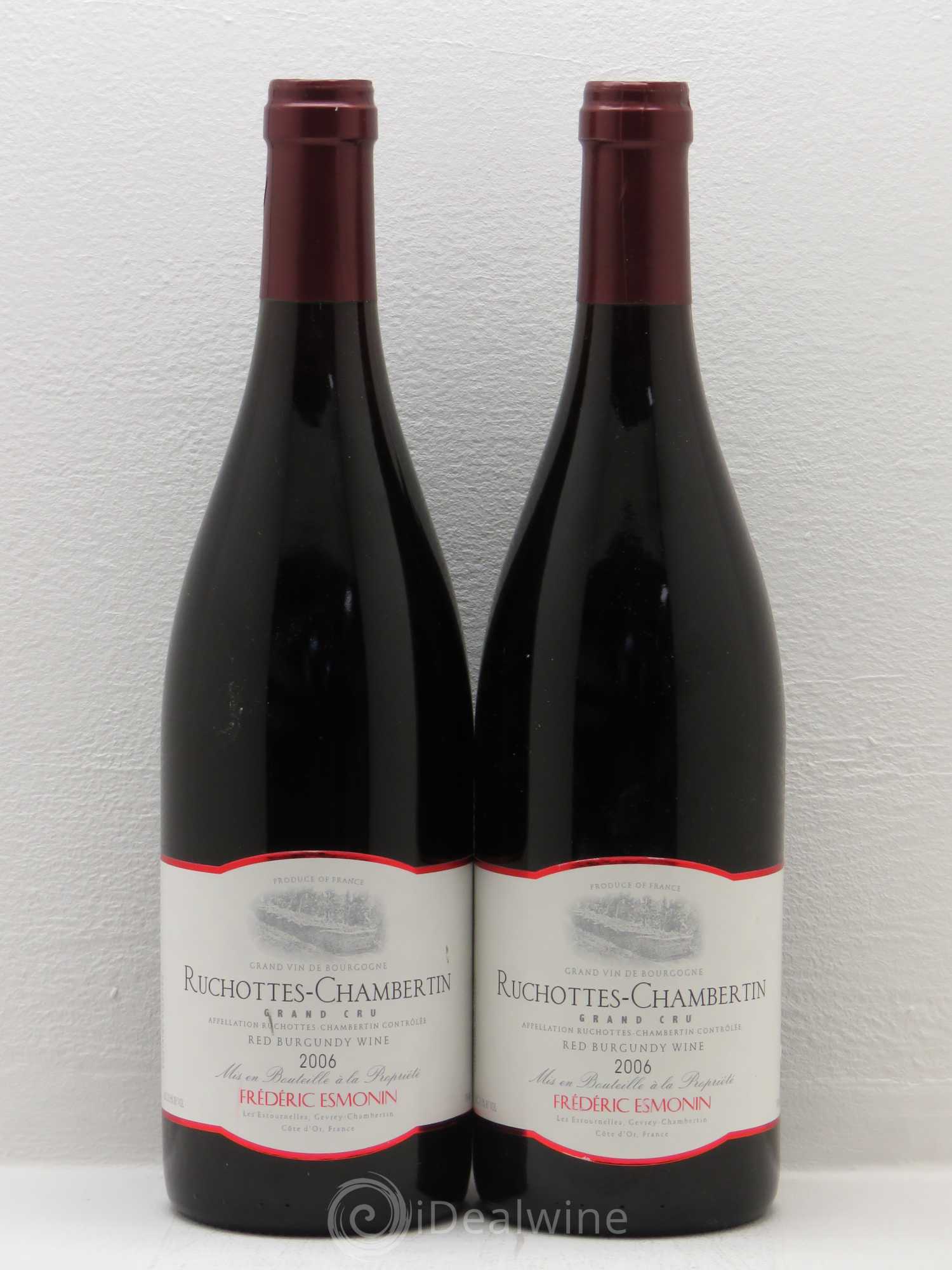 Ruchottes-Chambertin Grand Cru Frederic Esmonin 2006 - Lot de 2 bouteilles - 0