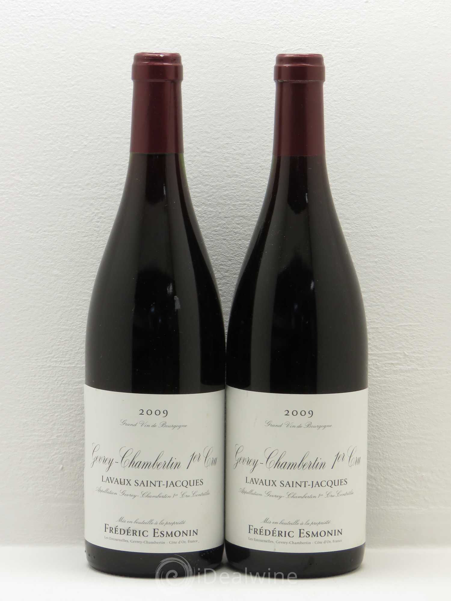 Gevrey-Chambertin 1er Cru Lavaux St Jacques Frederic Esmonin 2009 - Posten von 2 Flaschen - 0