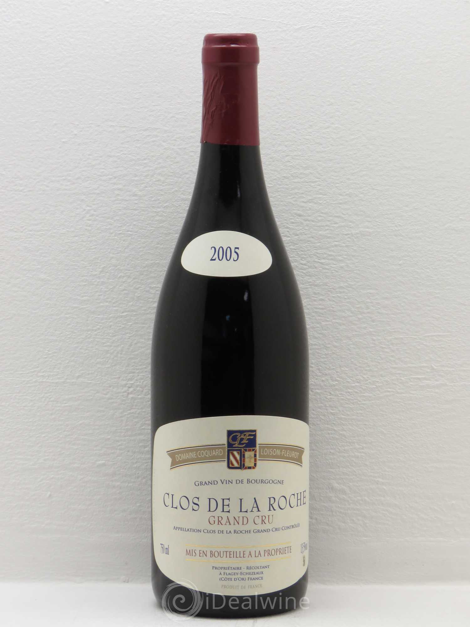 Clos de la Roche Grand Cru Coquard Loison Fleurot 2005 - Lot de 1 bouteille - 0