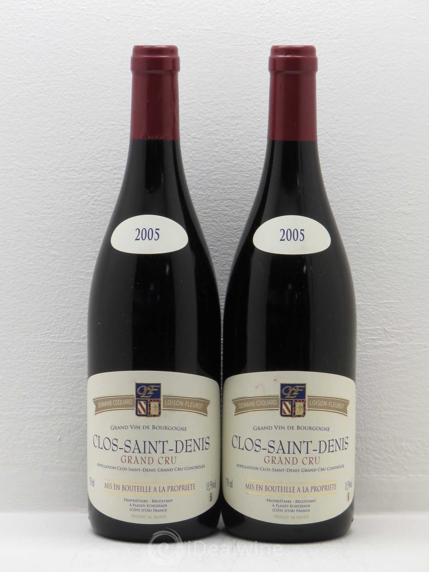 Clos Saint-Denis Grand Cru Coquard Loison Fleurot 2005 - Lot de 2 bouteilles - 0