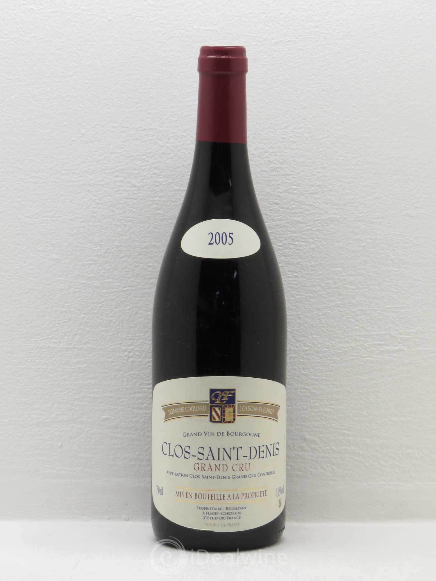 Clos Saint-Denis Grand Cru Coquard Loison Fleurot 2005 - Lot de 1 bouteille - 0
