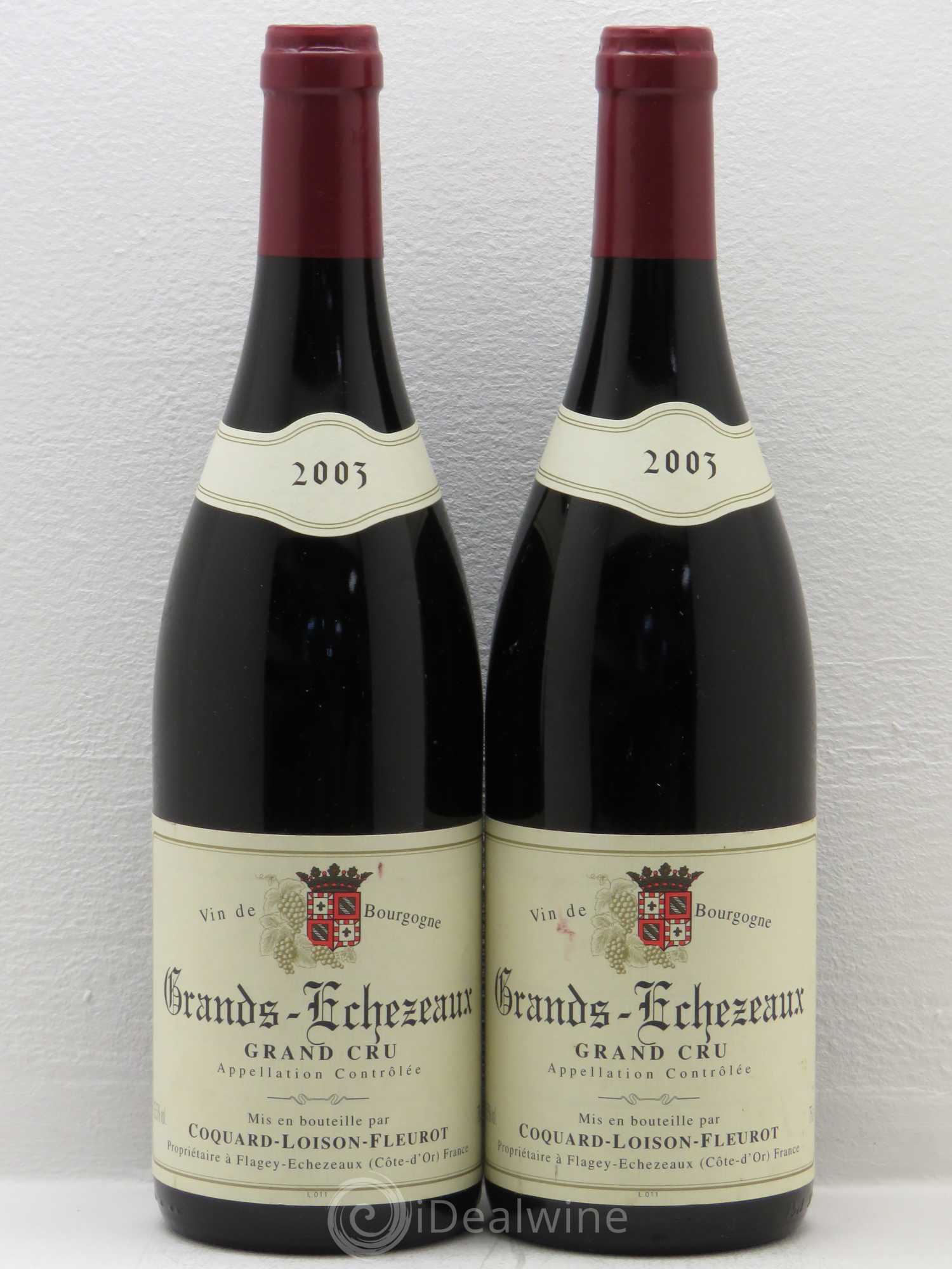 Grands-Echezeaux Grand Cru Coquard Loison Fleurot 2003 - Lot de 2 bouteilles - 0