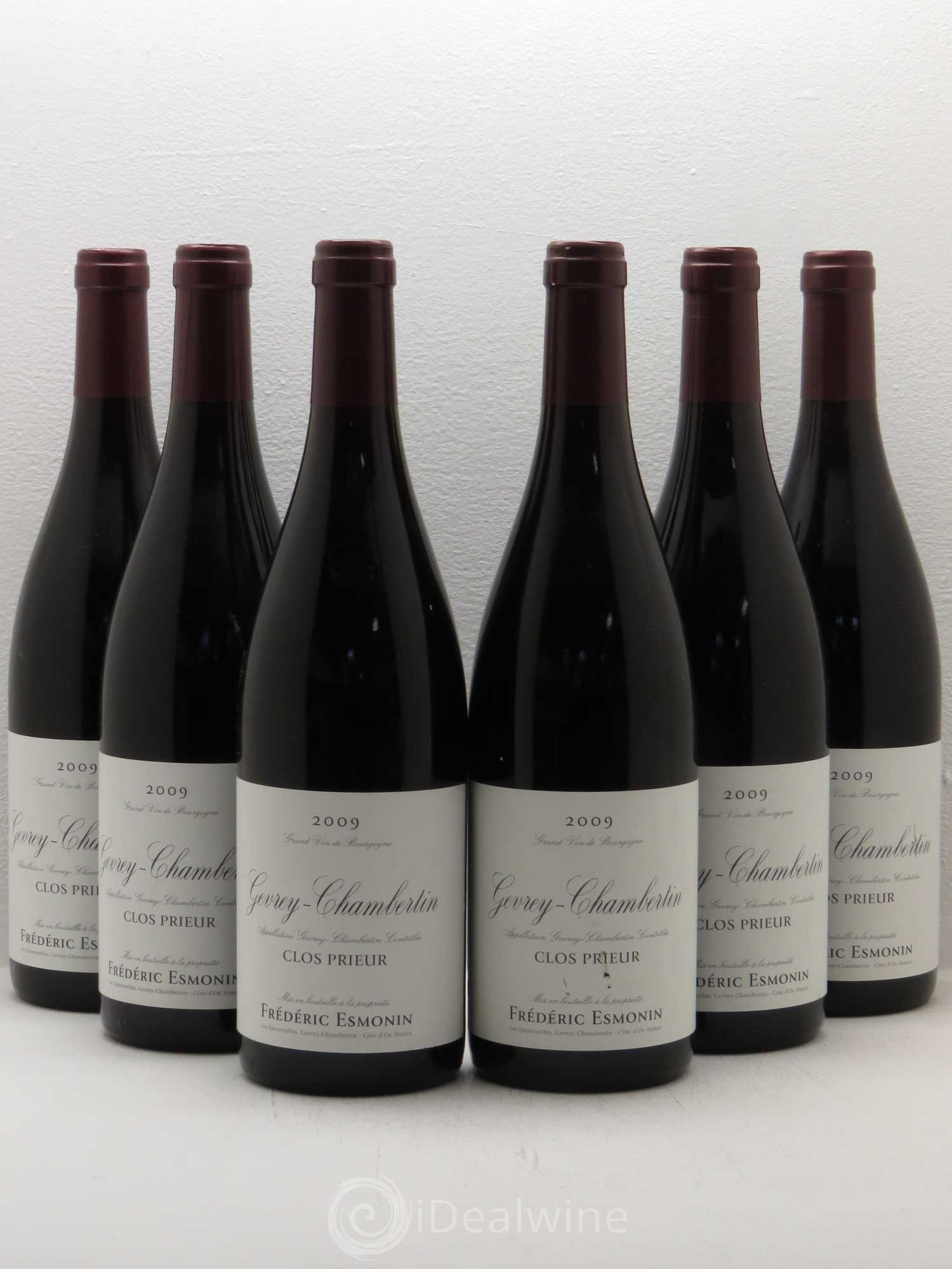 Gevrey-Chambertin Villages Clos Prieur Frederic Esmonin 2009 - Posten von 6 Flaschen - 0