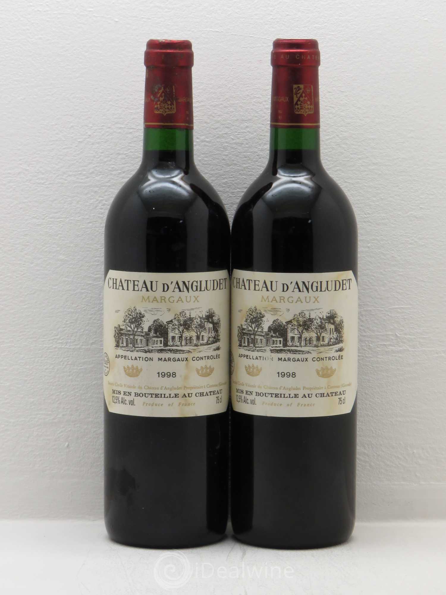 Château d' Angludet Cru Bourgeois 1998 - Lot de 2 bouteilles - 0