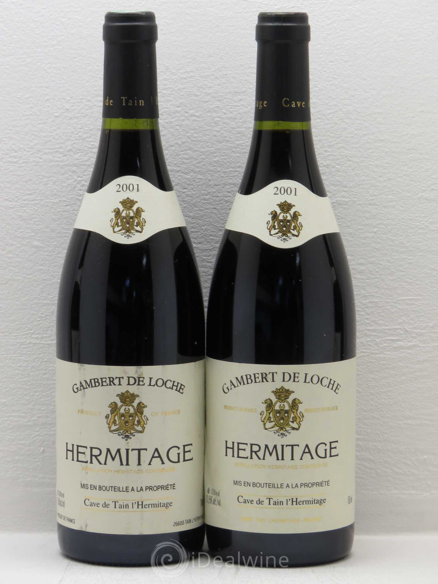 Hermitage Gambert De Loche Cave De Tain L'Hermitage 2001 - Posten von 4 Flaschen - 1