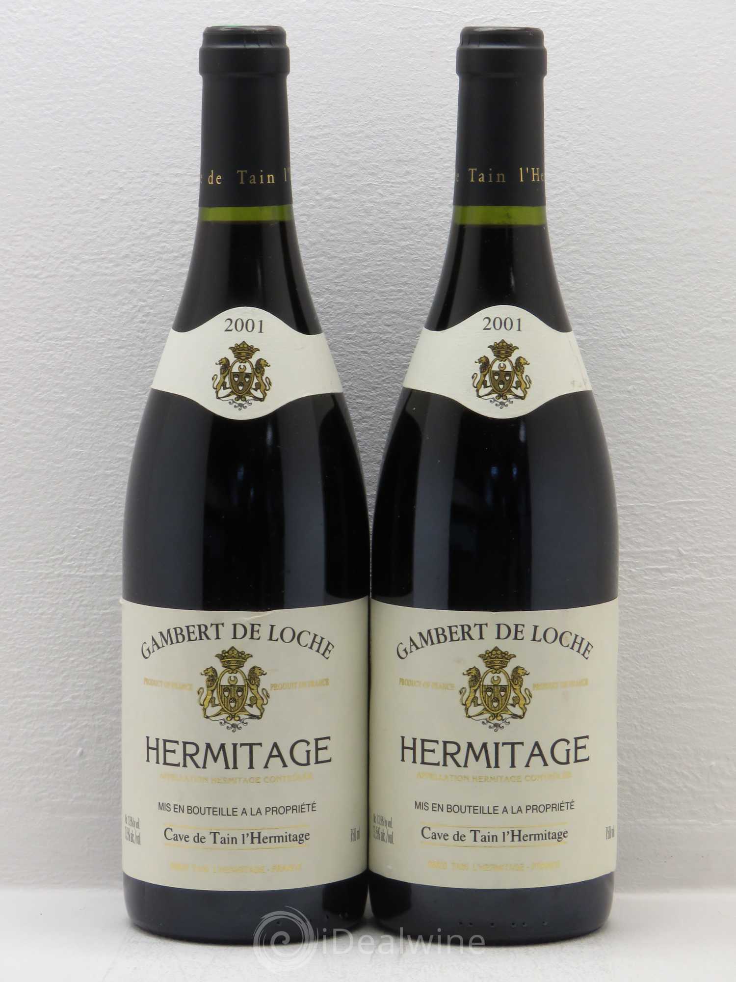 Hermitage Gambert De Loche Cave De Tain L'Hermitage 2001 - Posten von 4 Flaschen - 2