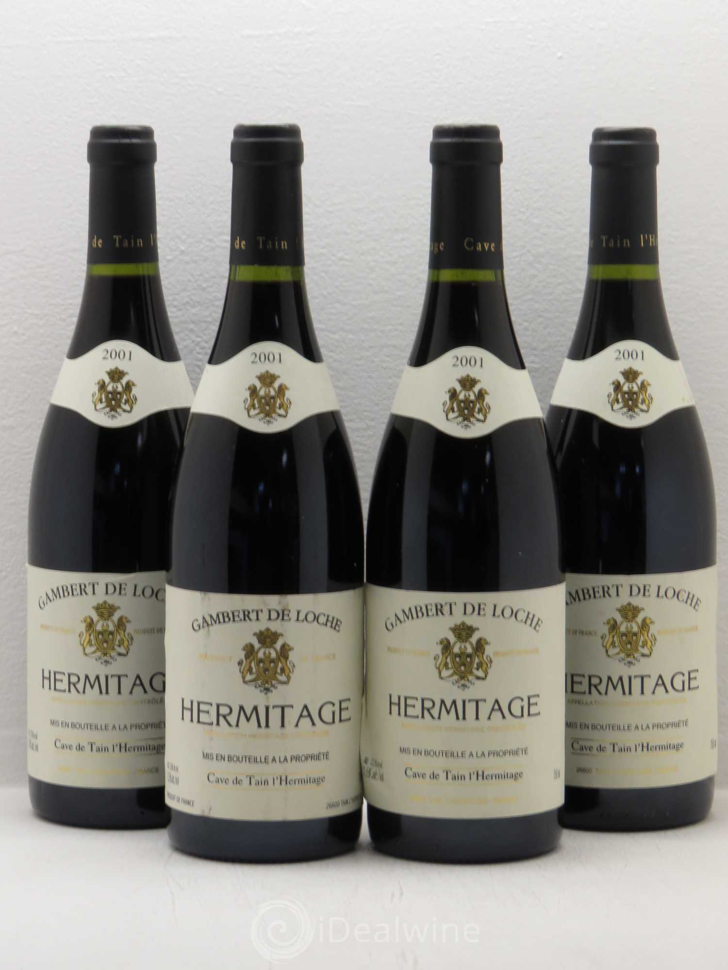 Hermitage Gambert De Loche Cave De Tain L'Hermitage 2001 - Posten von 4 Flaschen - 0