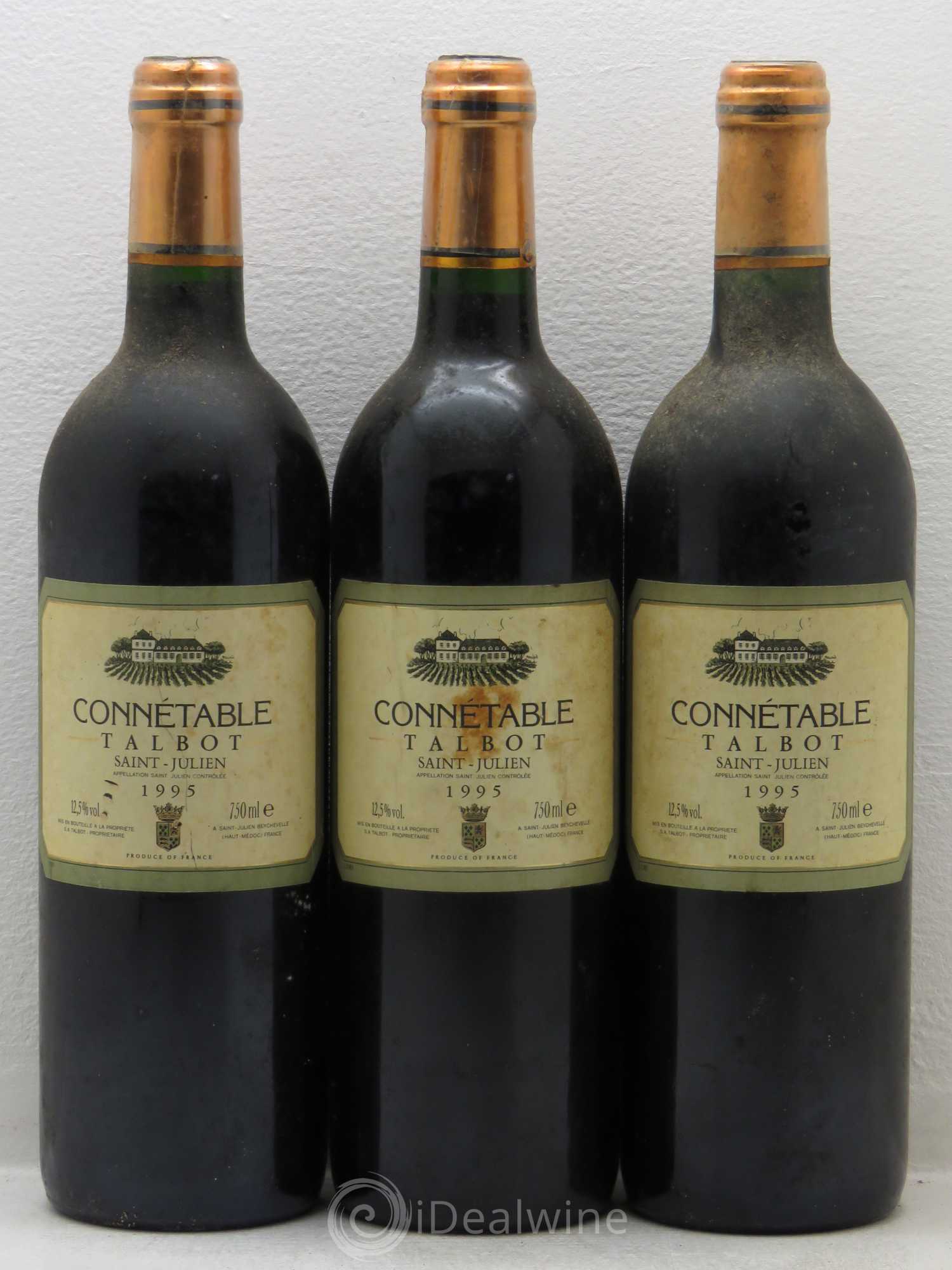 Connétable de Talbot Second Vin 1995 - Posten von 3 Flaschen - 0