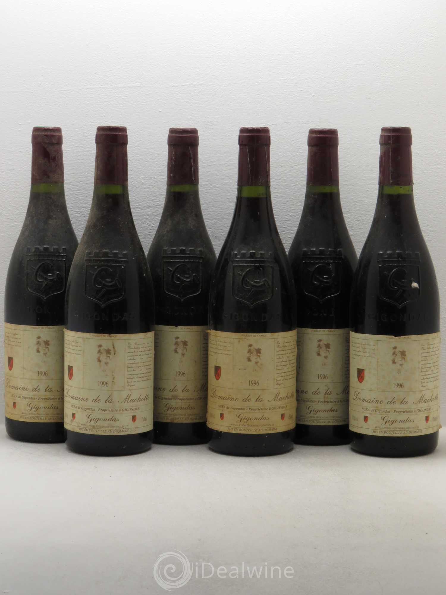Gigondas Domaine De La Machotte (sans prix de réserve) 1996 - Posten von 6 Flaschen - 0