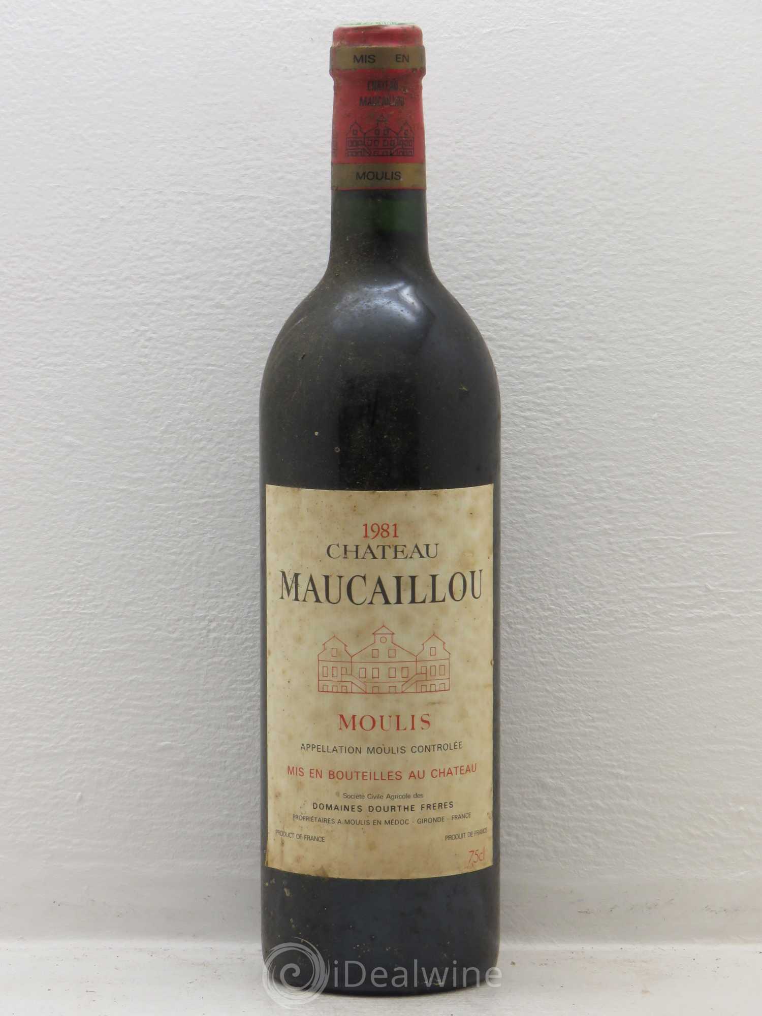 Château Maucaillou 1981 - Lot de 1 bouteille - 0