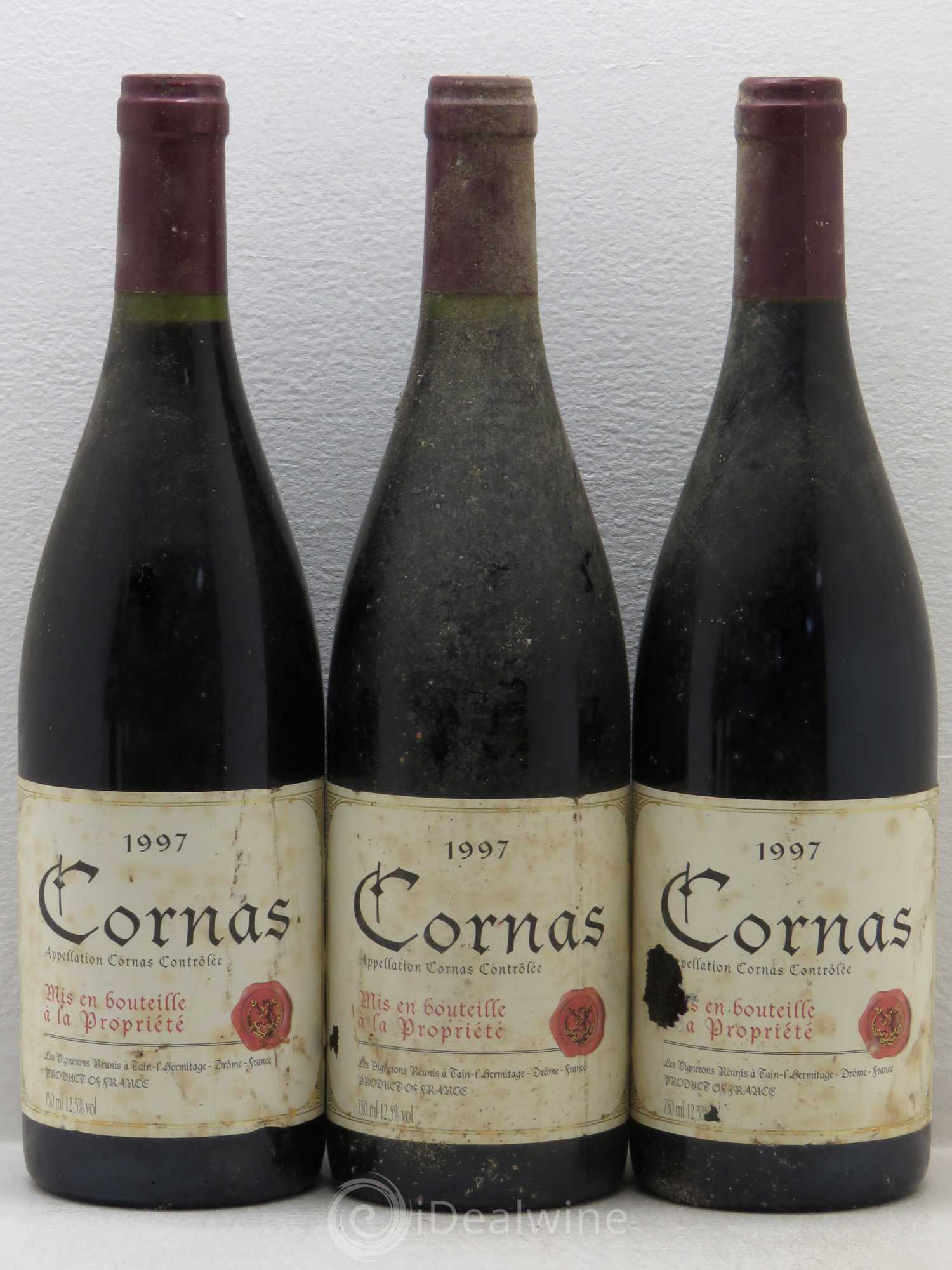 Cornas Les Vignerons Réunis 1997 - Posten von 5 Flaschen - 1
