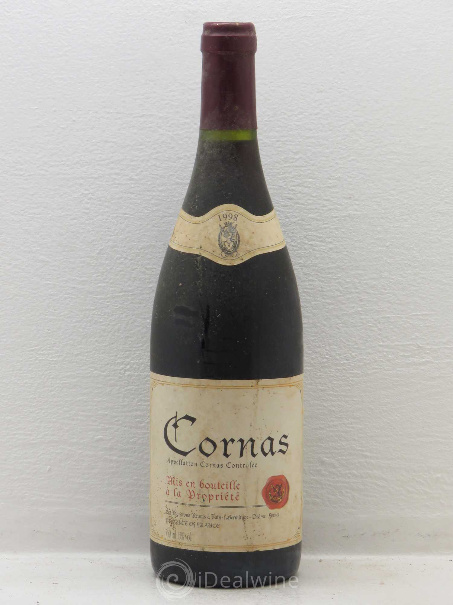 Cornas Les Vignerons Réunis 1998 - Lot de 1 bouteille - 0
