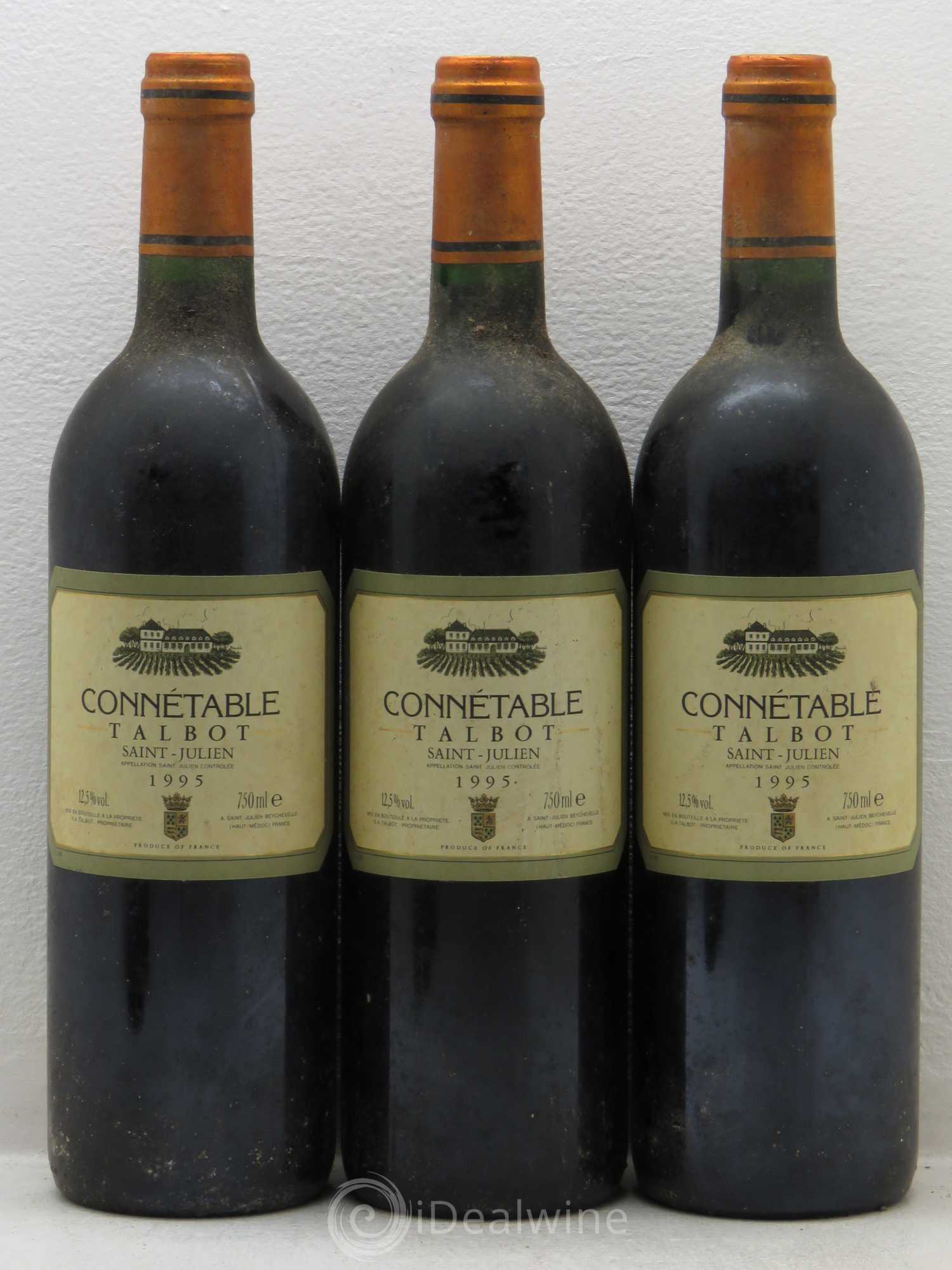Connétable de Talbot Second Vin 1995 - Posten von 5 Flaschen - 1
