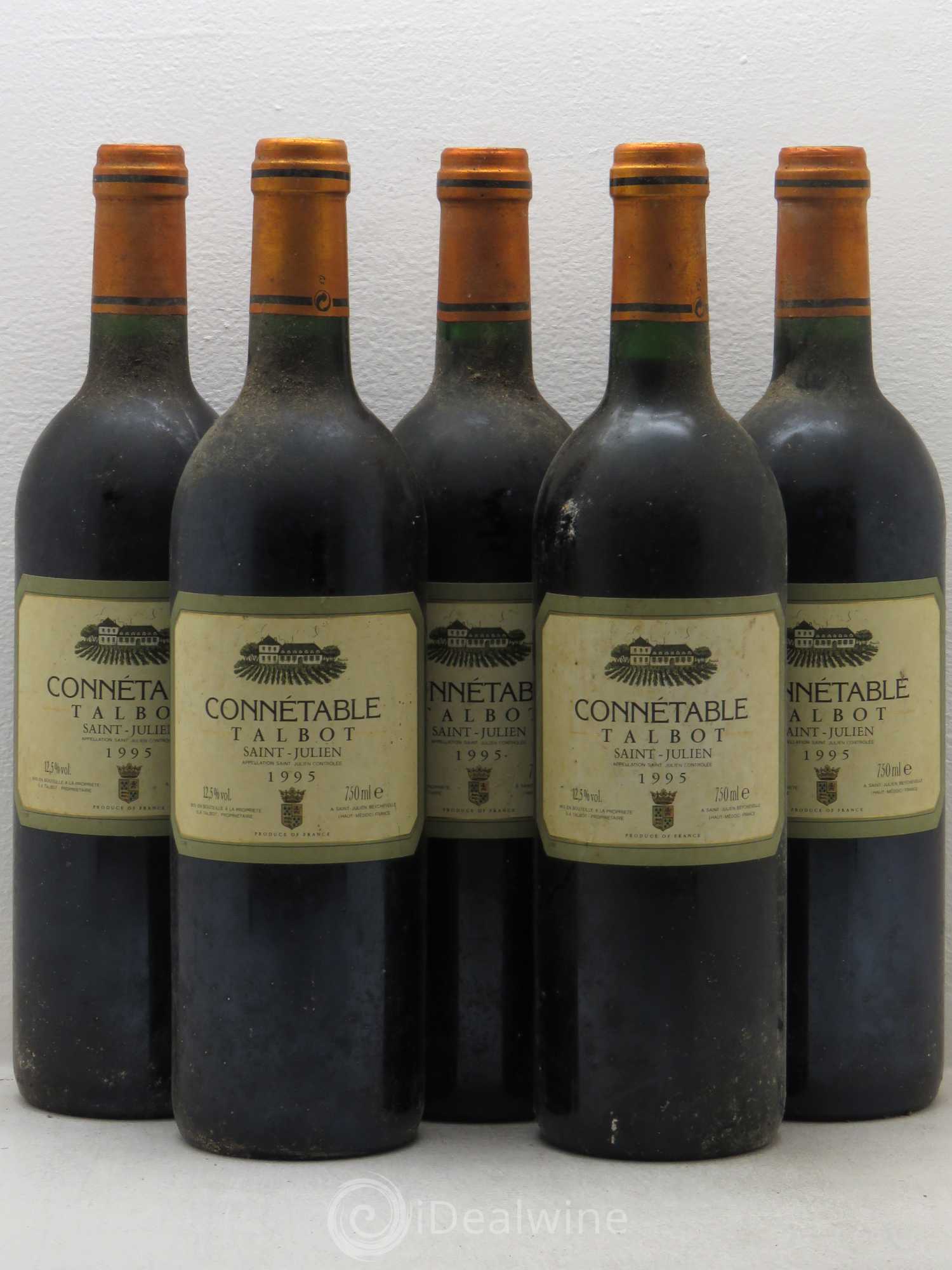 Connétable de Talbot Second Vin 1995 - Posten von 5 Flaschen - 0